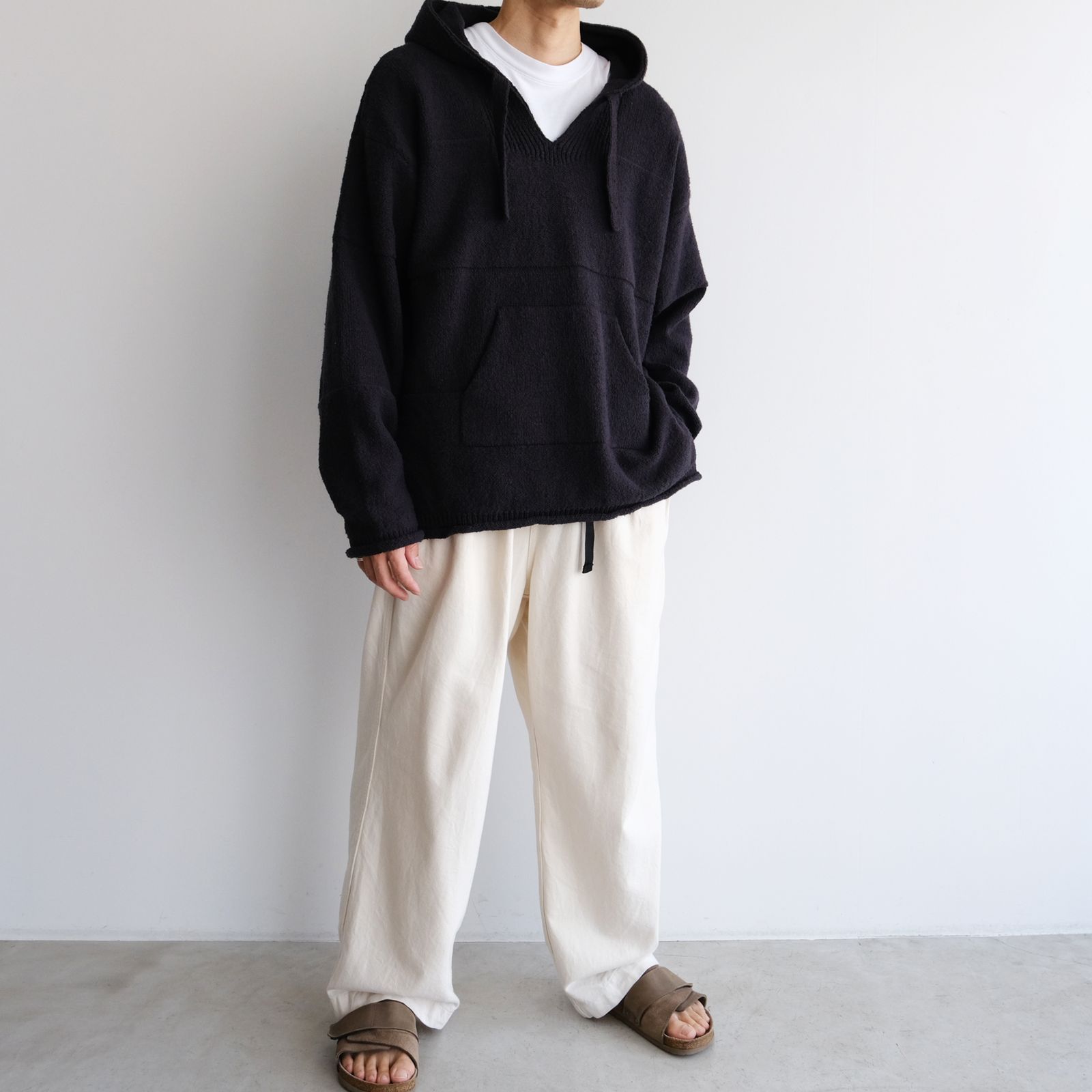 Mexican Knit Hoodie -ニット-（Black / ブラック）