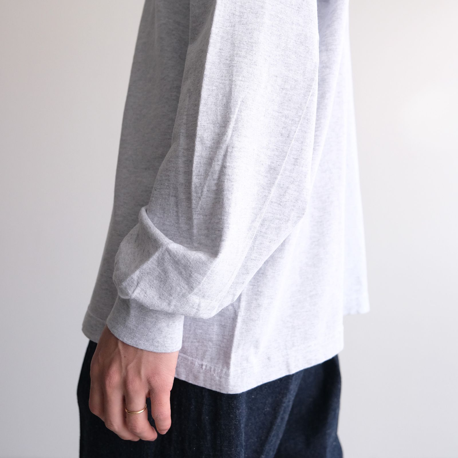 MINE Duct Tape L/S T-Shirt / Black Label -Tシャツ-（Ash Gray / アッシュグレー）