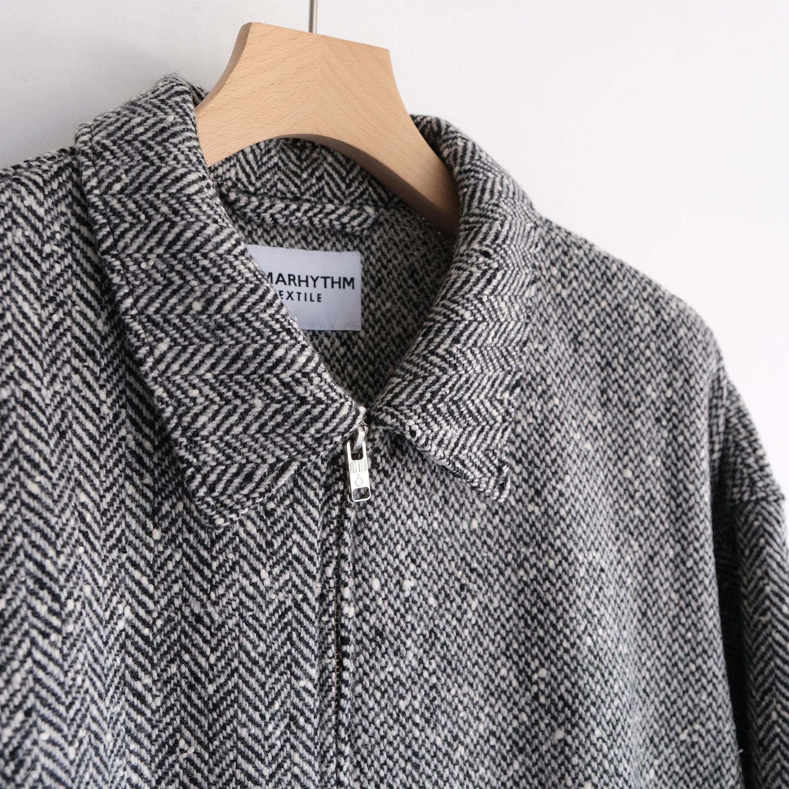 Tweed Zip Front Blouson -ブルゾン-（Black / ブラック）