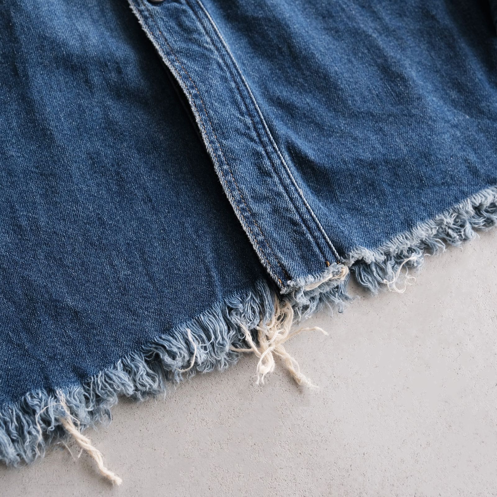 Cotton Denim -Western Shirts -シャツ-（L.Indigo / ライトインディゴ）
