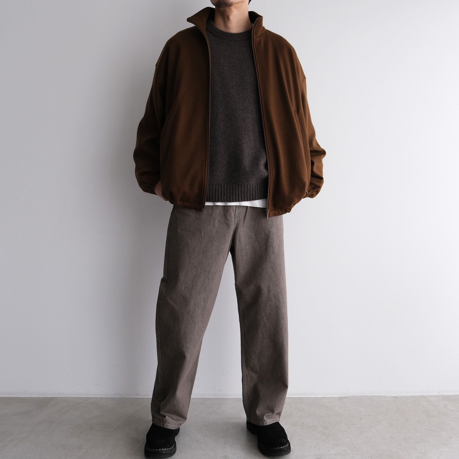 10.5oz BAGGY DENIM -デニム-（Gray / グレー）