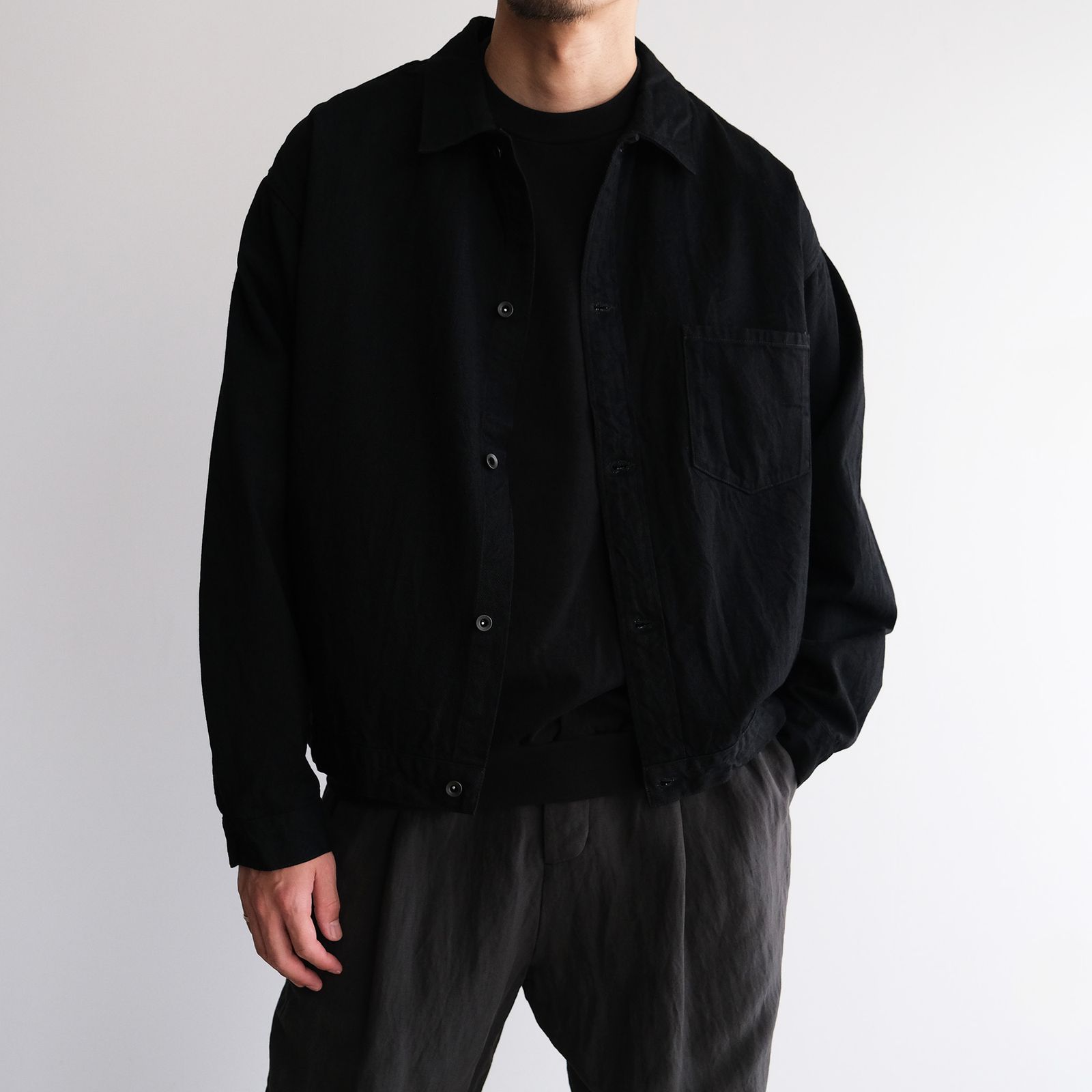 Plainstitch Pullover -Tシャツ-（Black / ブラック）