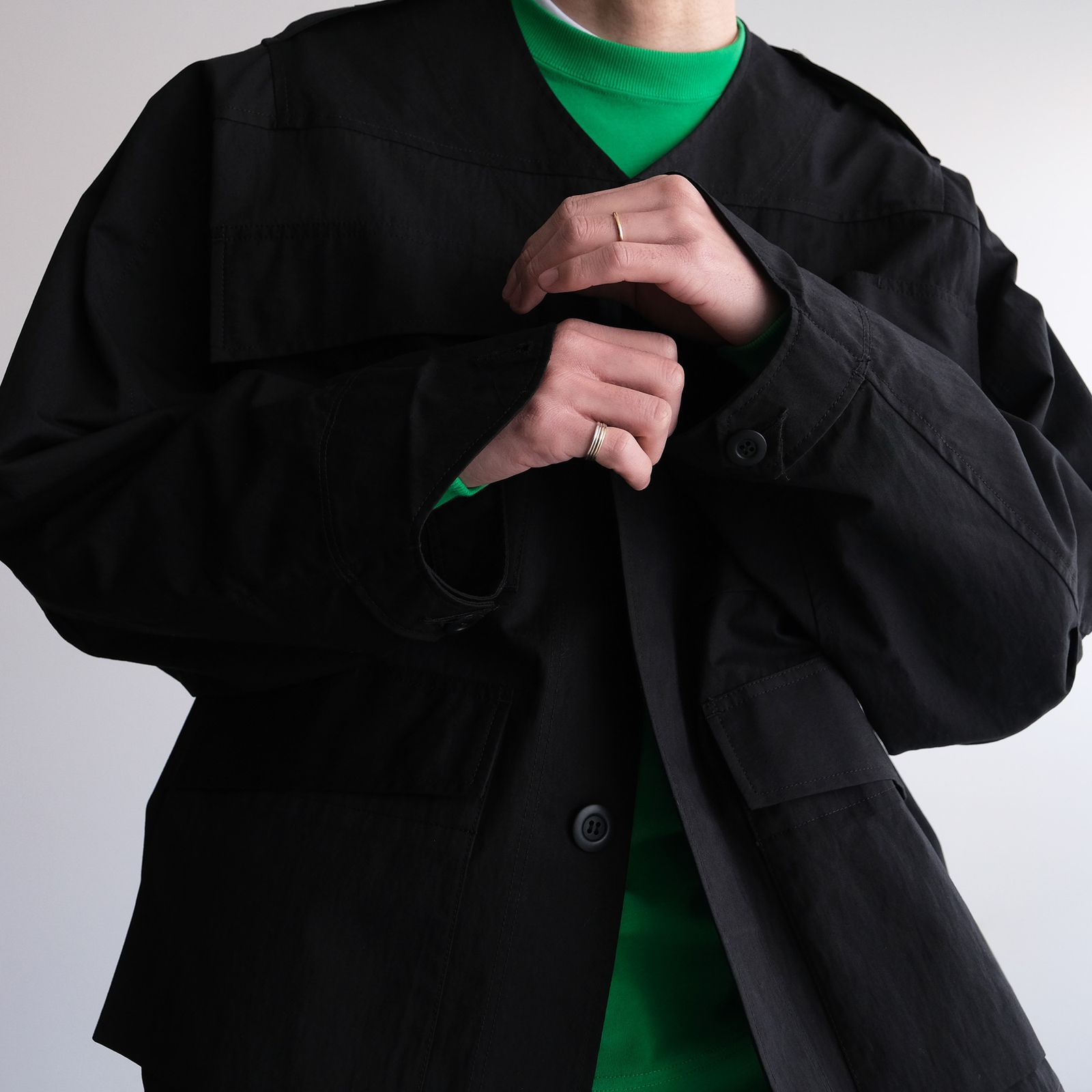 Haori Miritary：Jacket -ジャケット-（Black / ブラック）