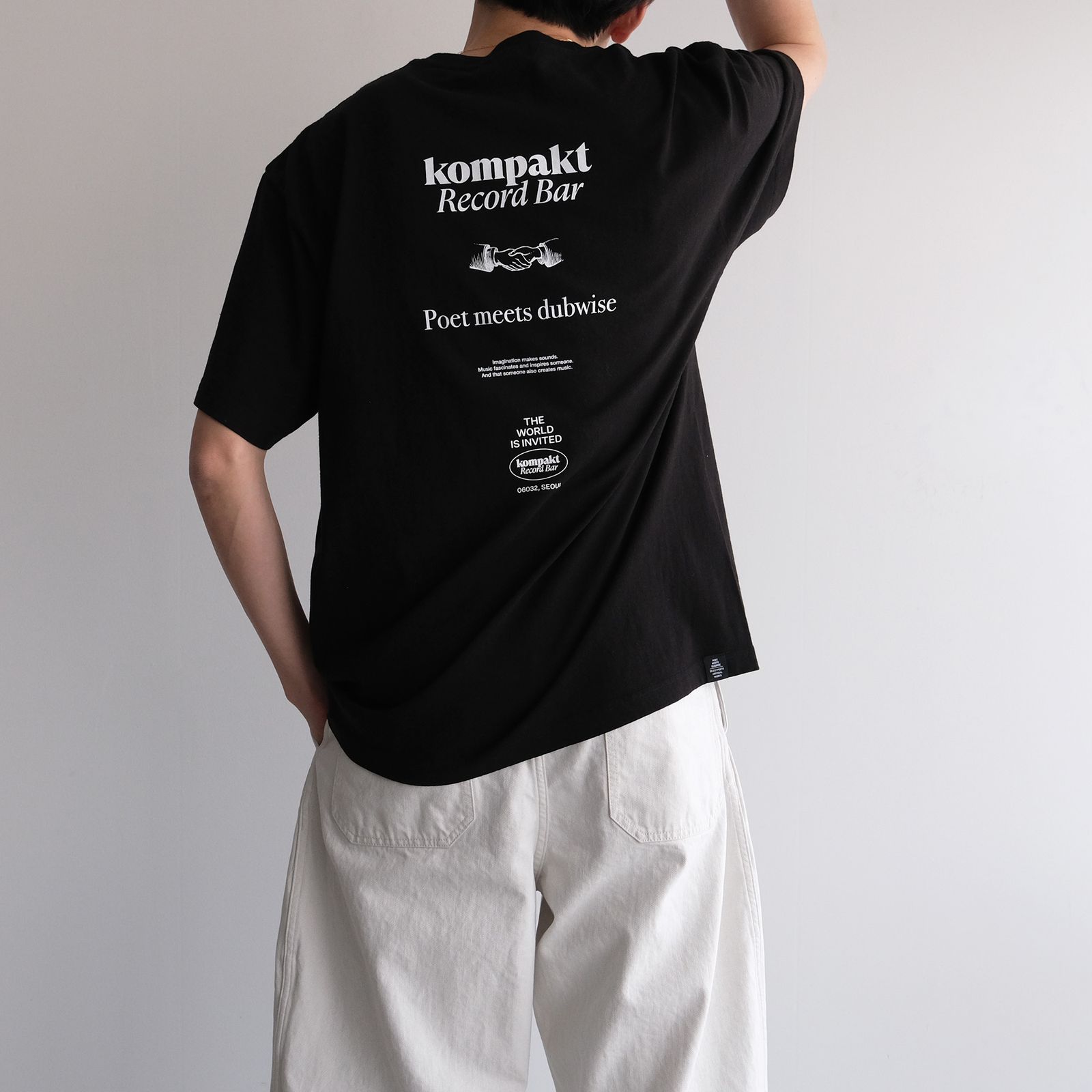 Kompakt Record Bar + PMD Loosefit T-Shirt -Tシャツ-（Black / ブラック）