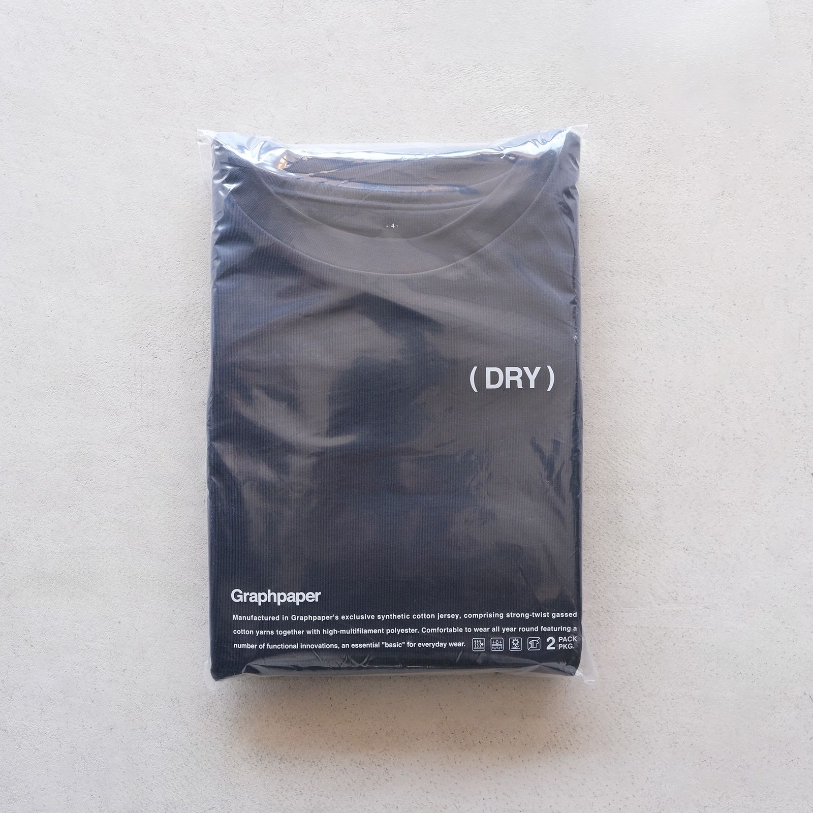 Dry 2-Pack Crew Neck Tee -パックTシャツ-（Navy / ネイビー）GU261-70118B