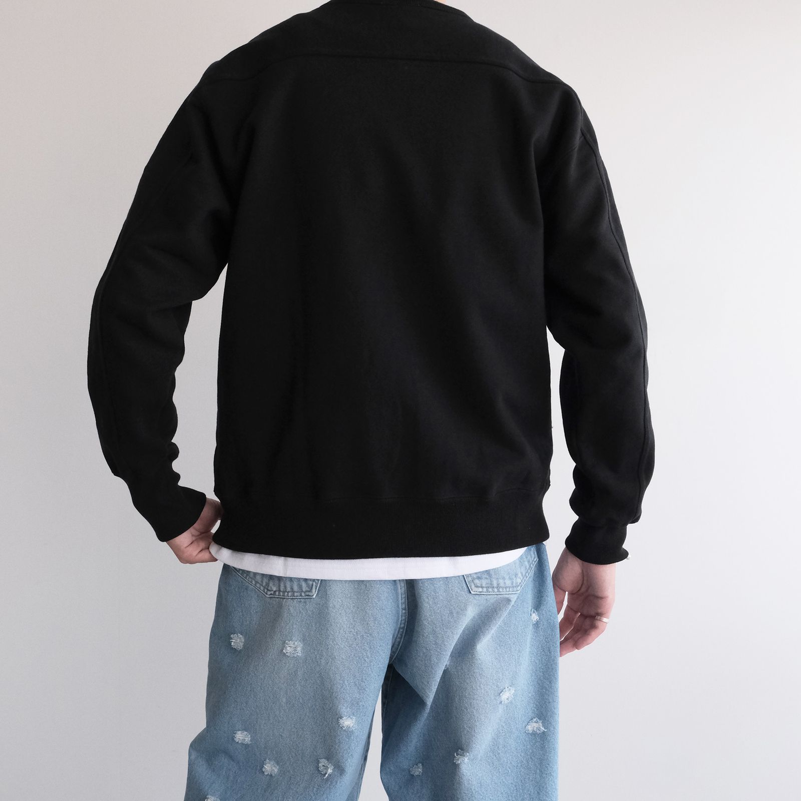 Vintage Fleece Crew Neck Pullover -スウェット-（Black / ブラック）