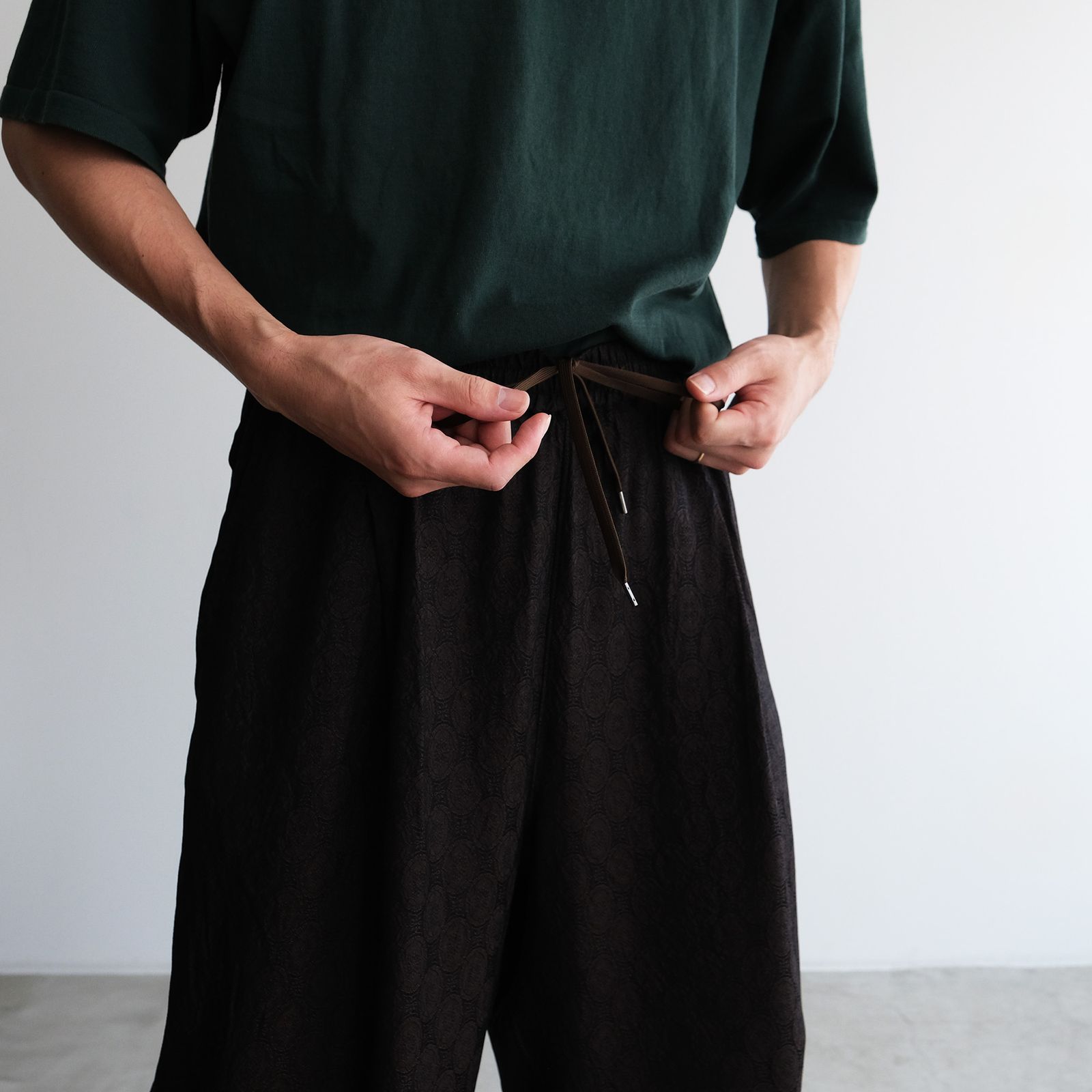 Cupra - 1 Tuck Pants -パンツ-（Brown / ブラウン）