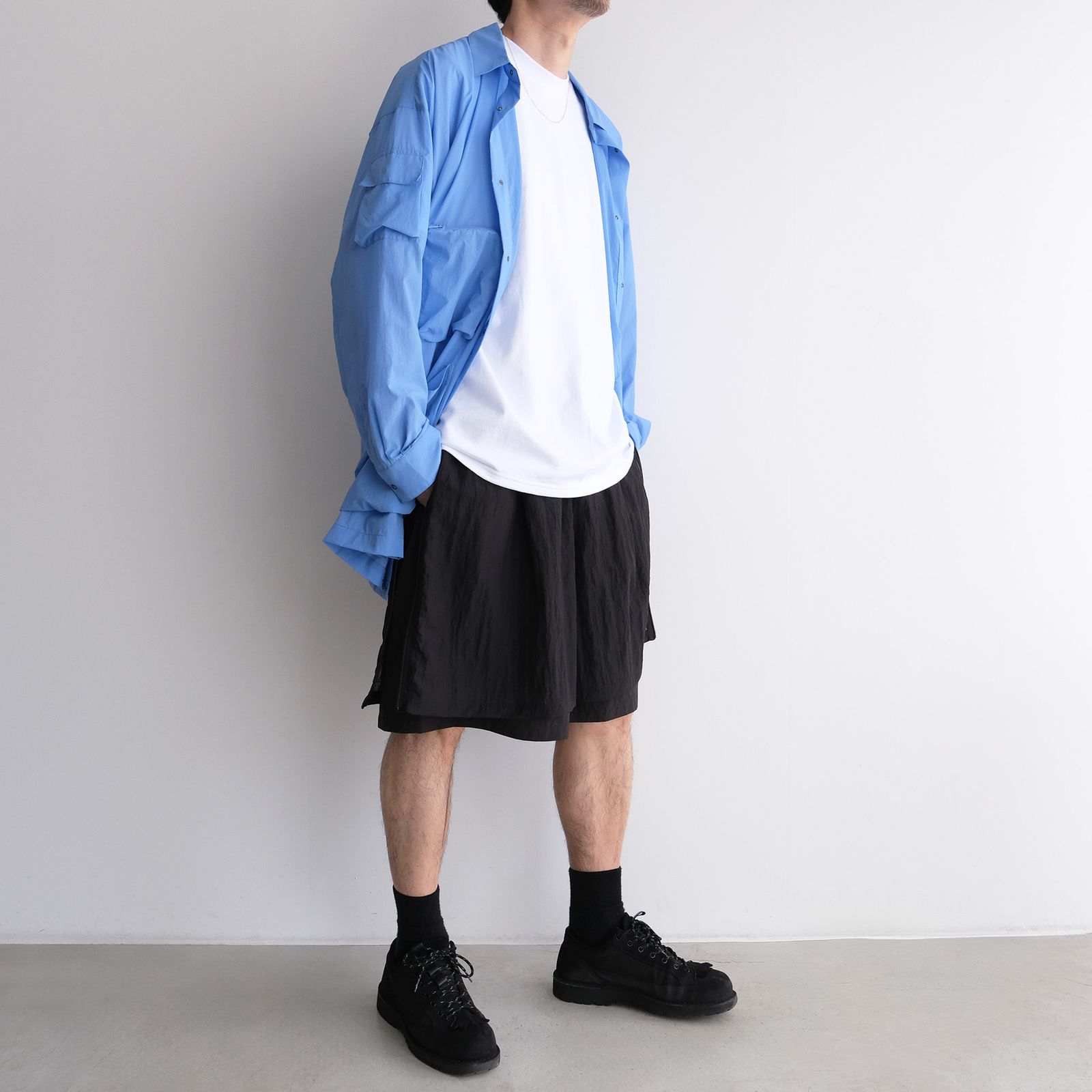 Pertex Utility Longline Shirt -シャツ-（Blue / ブルー）