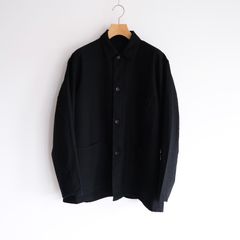 Wool Cotton Moleskin Jacket -ブルゾン-（Black / ブラック）