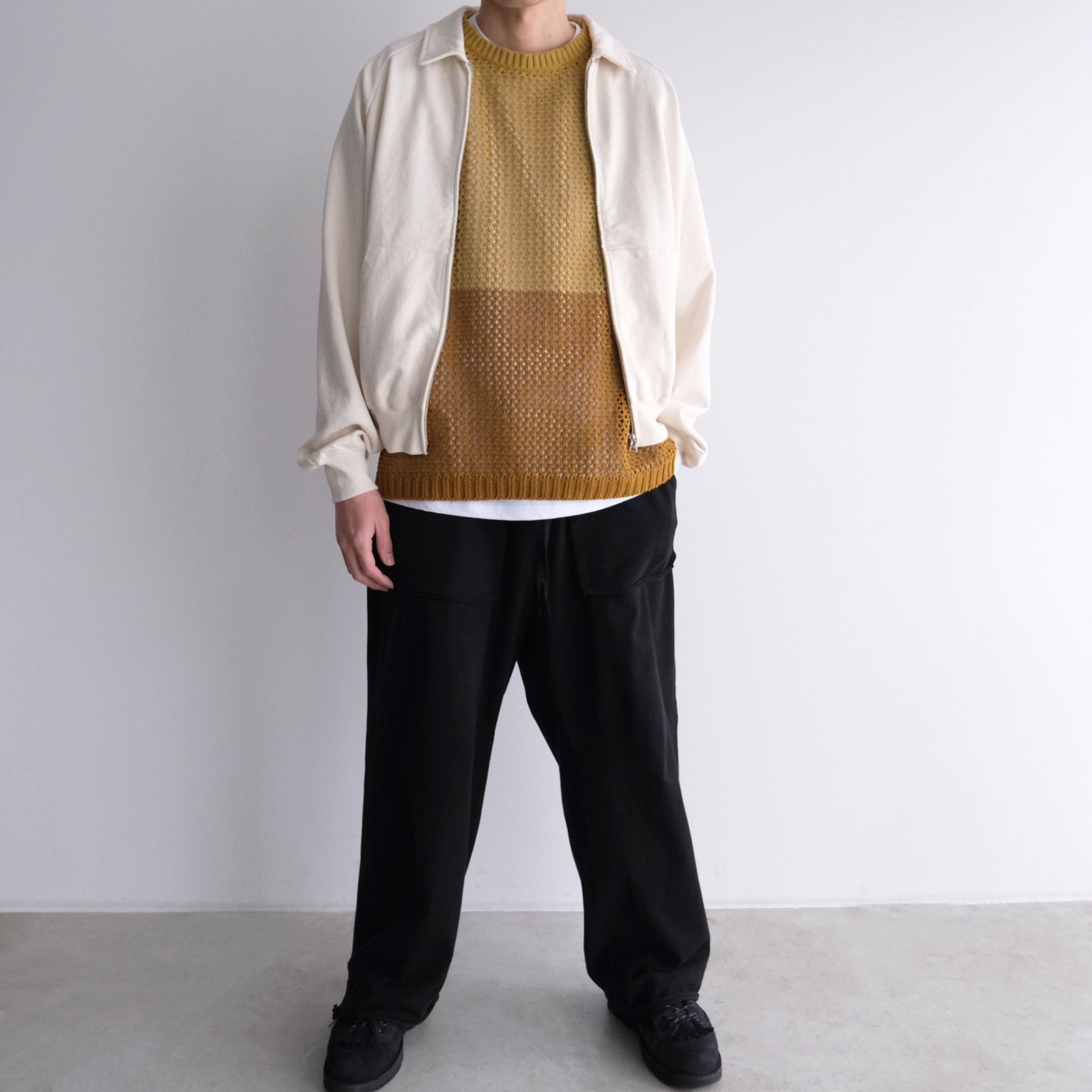 Mesh Knit Vest - ベスト -（Brown / ブラウン）