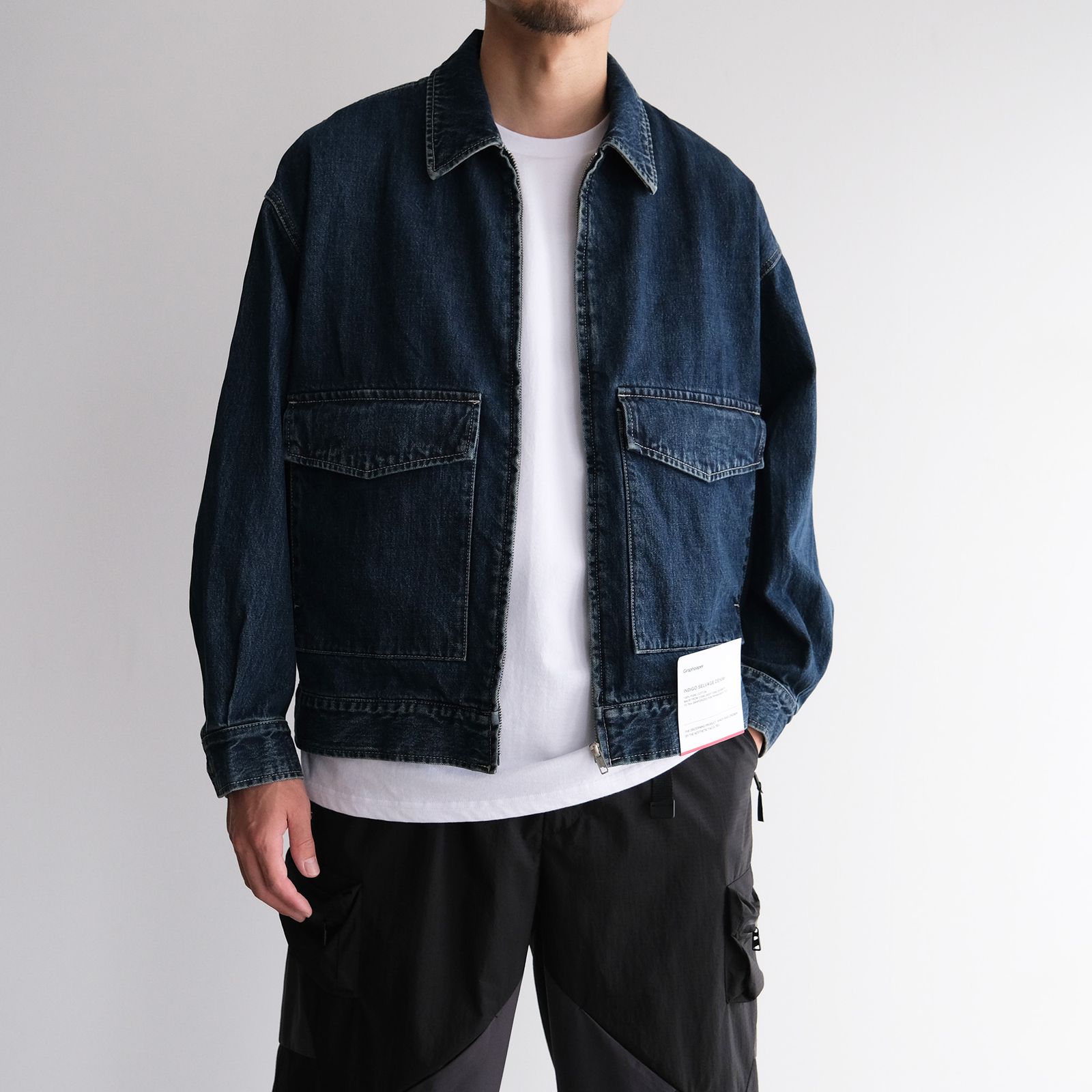 Graphpaper ジャケット Graphpaper - Selvage Denim Zip Jacket -デニムジャケット