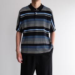 Gradation Stripe Polo -ポロシャツ-（Navy / ネイビー）