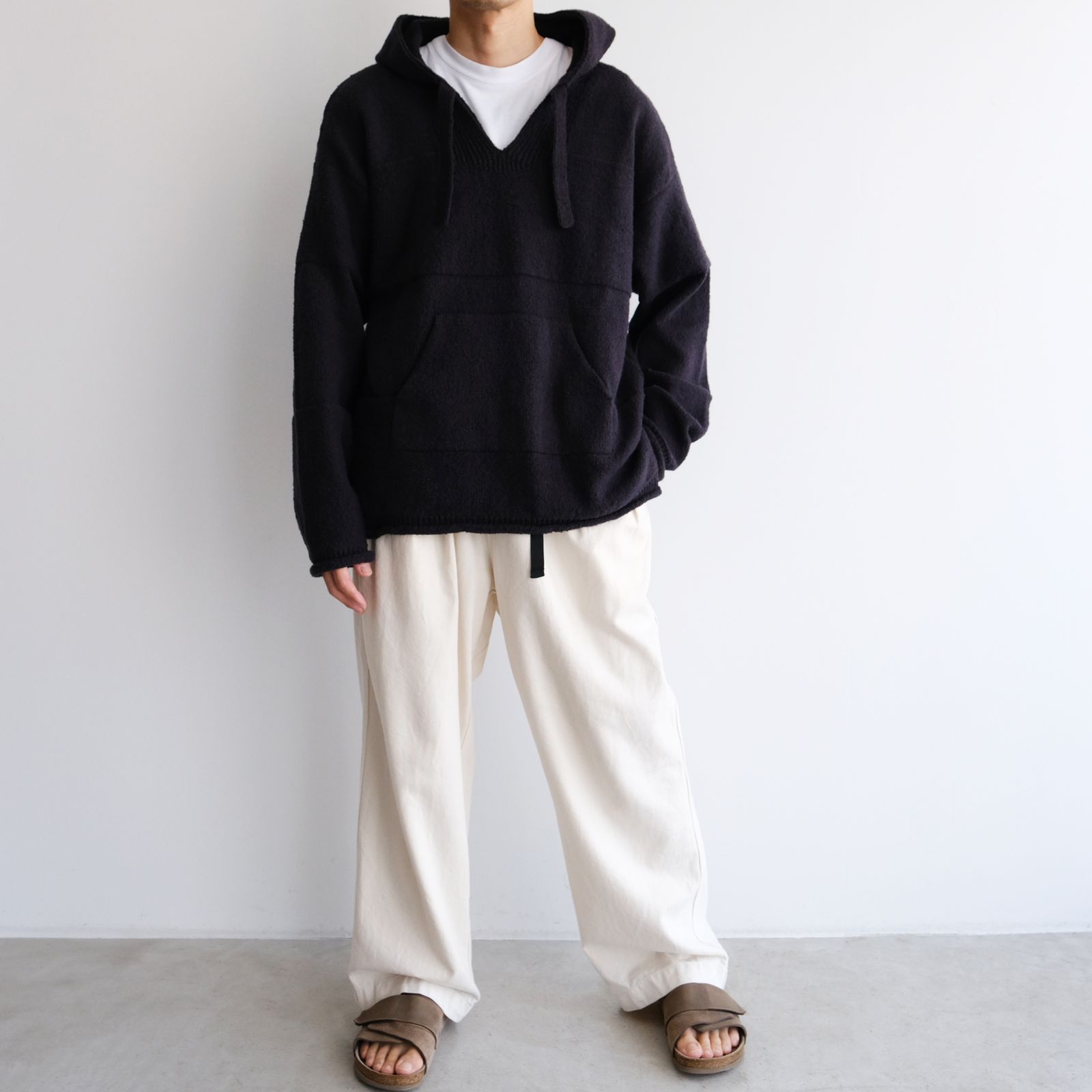 Mexican Knit Hoodie -ニット-（Black / ブラック）