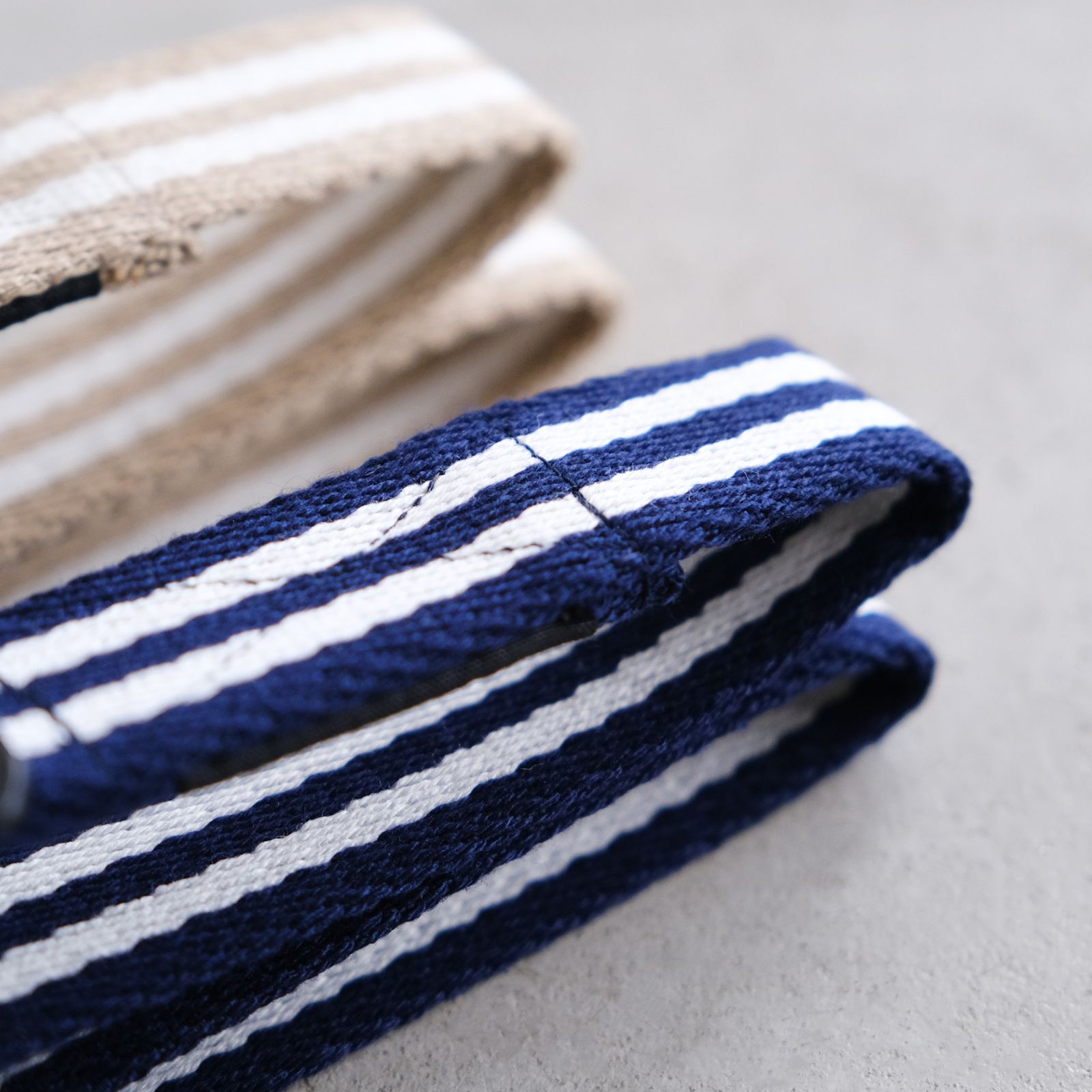 Trimmers Belt -ベルト- （ NAVY STRIPE / ネイビーストライプ ）