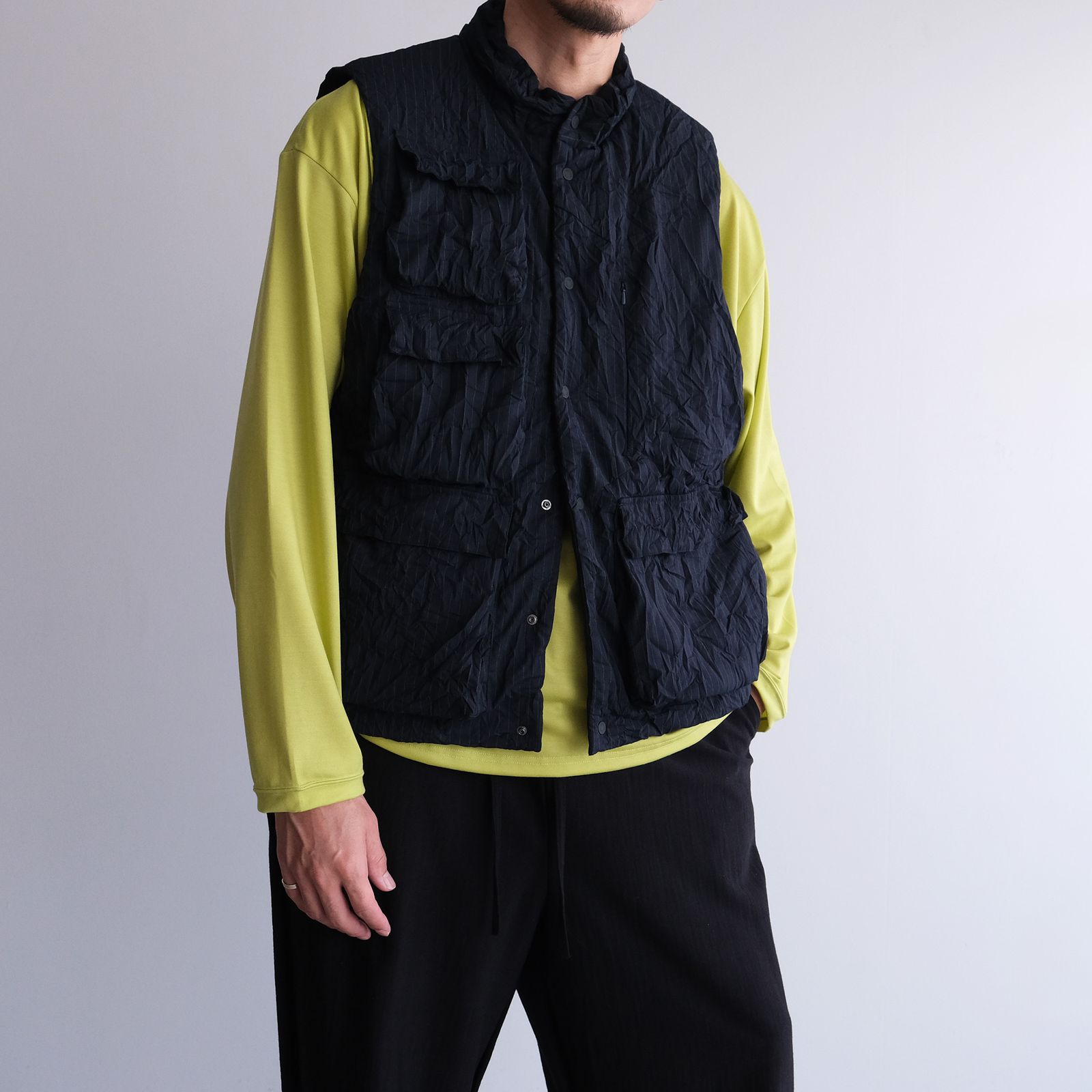 Yururi Tee L/S Super100s -Tシャツ-（Yellow / イエロー）