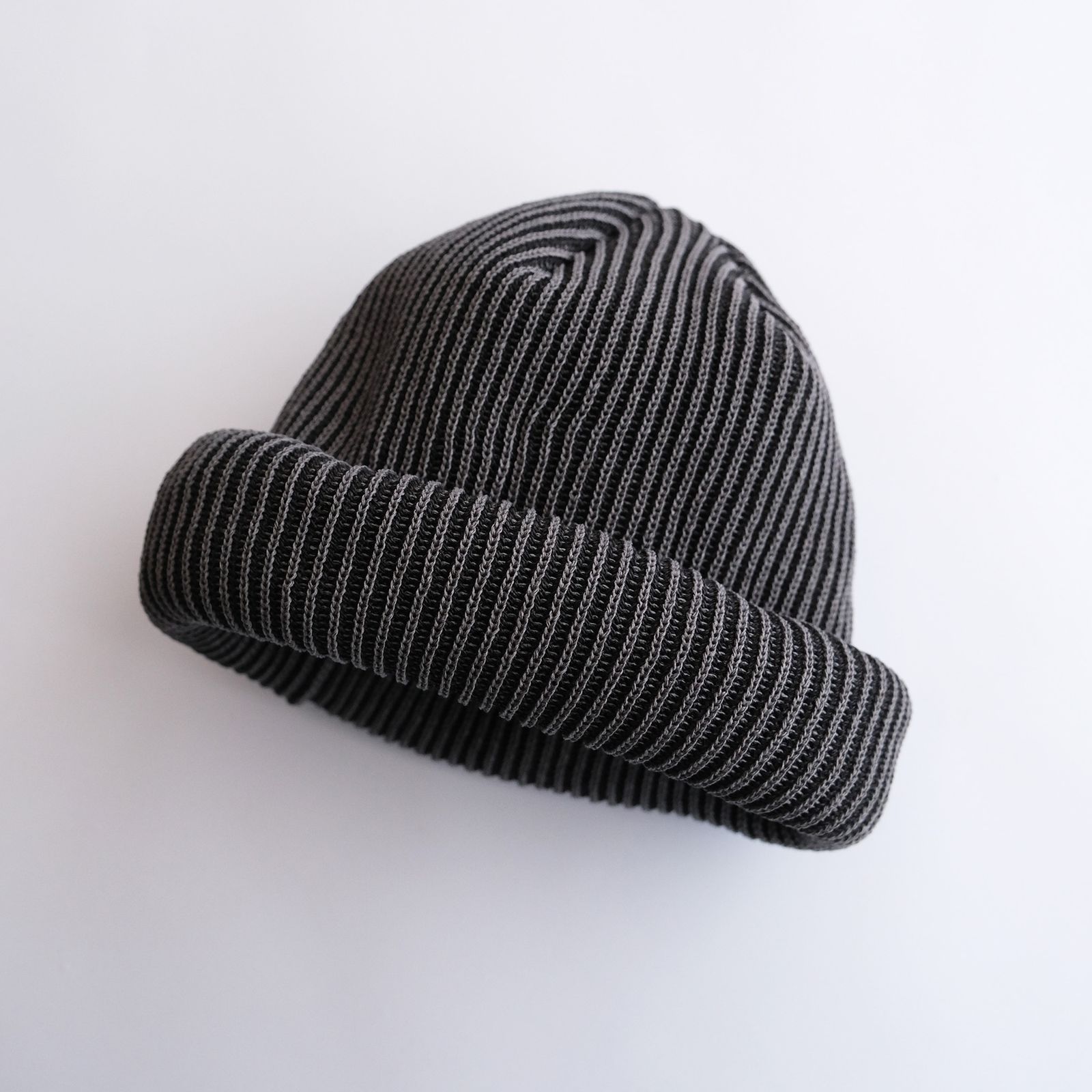 2Way Paper Beanie -ビーニー-（Black×Gray / ブラック×グレー）