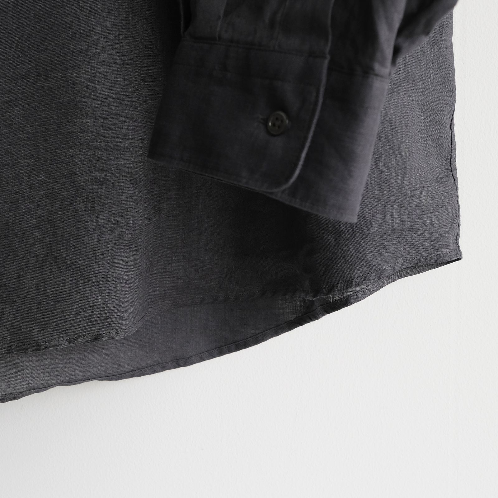 Linen L/S Oversized Regular Collar Shirt -シャツ-（C.Gray / C.グレー）GM262-50039B
