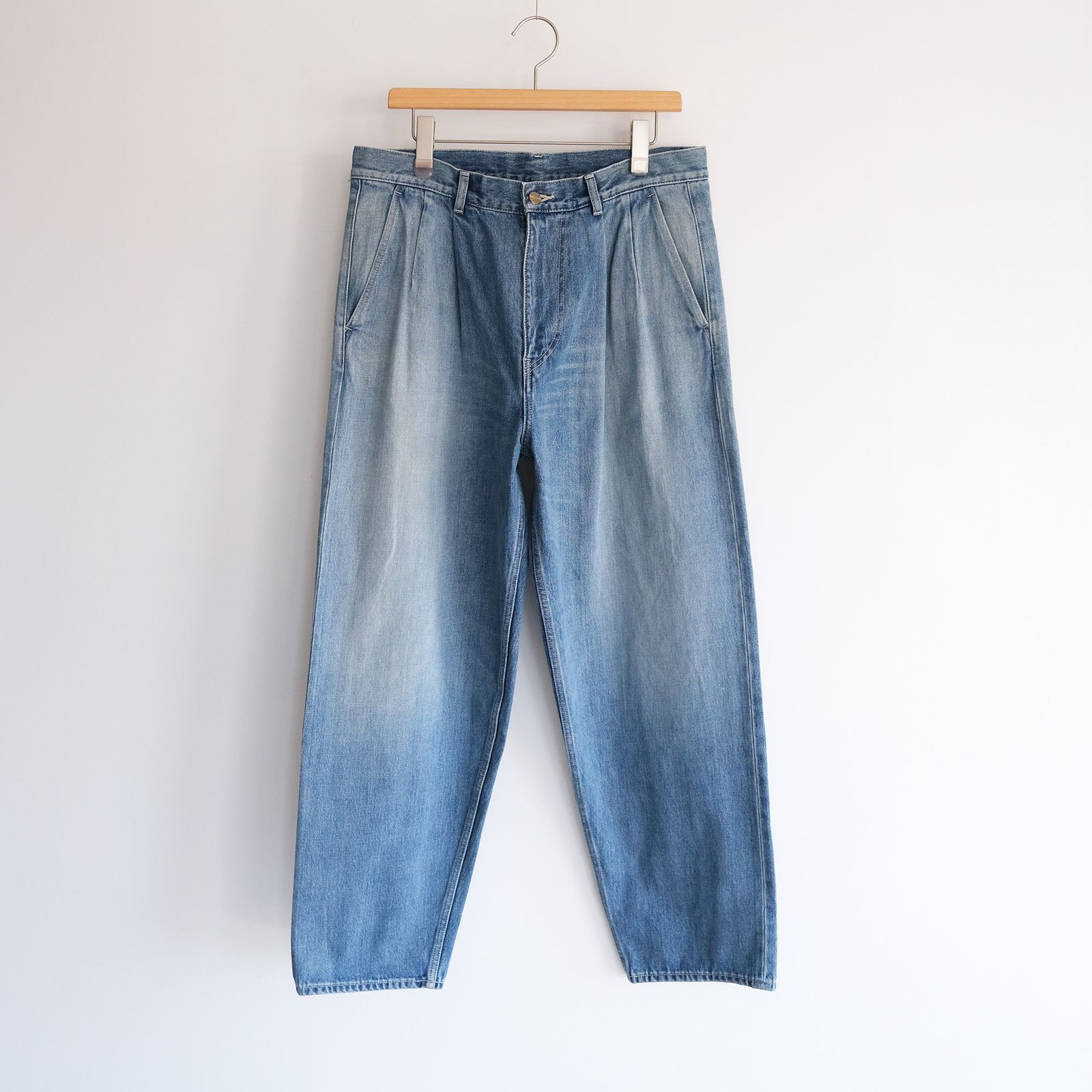 Graphpaper Two Tuck Tapered デニムパンツ １ Selvage Denim Two Tuck Pants | Graphpaper(グラフペーパー