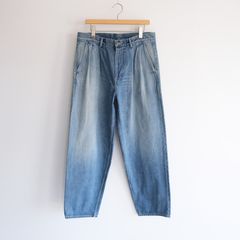 Selvage Denim Two Tuck Tapered Pants -パンツ-（Indigo Light Fade / インディゴライトフェード）