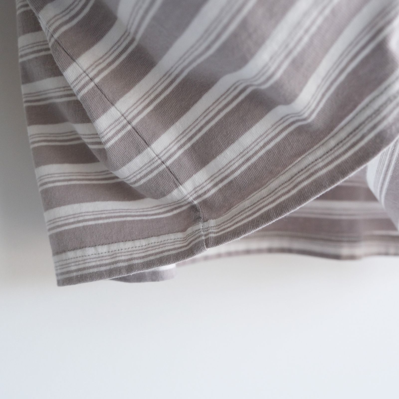 Yururi Tee 1/2 Border -Tシャツ-（L.Gray Border / L.グレーボーダー）