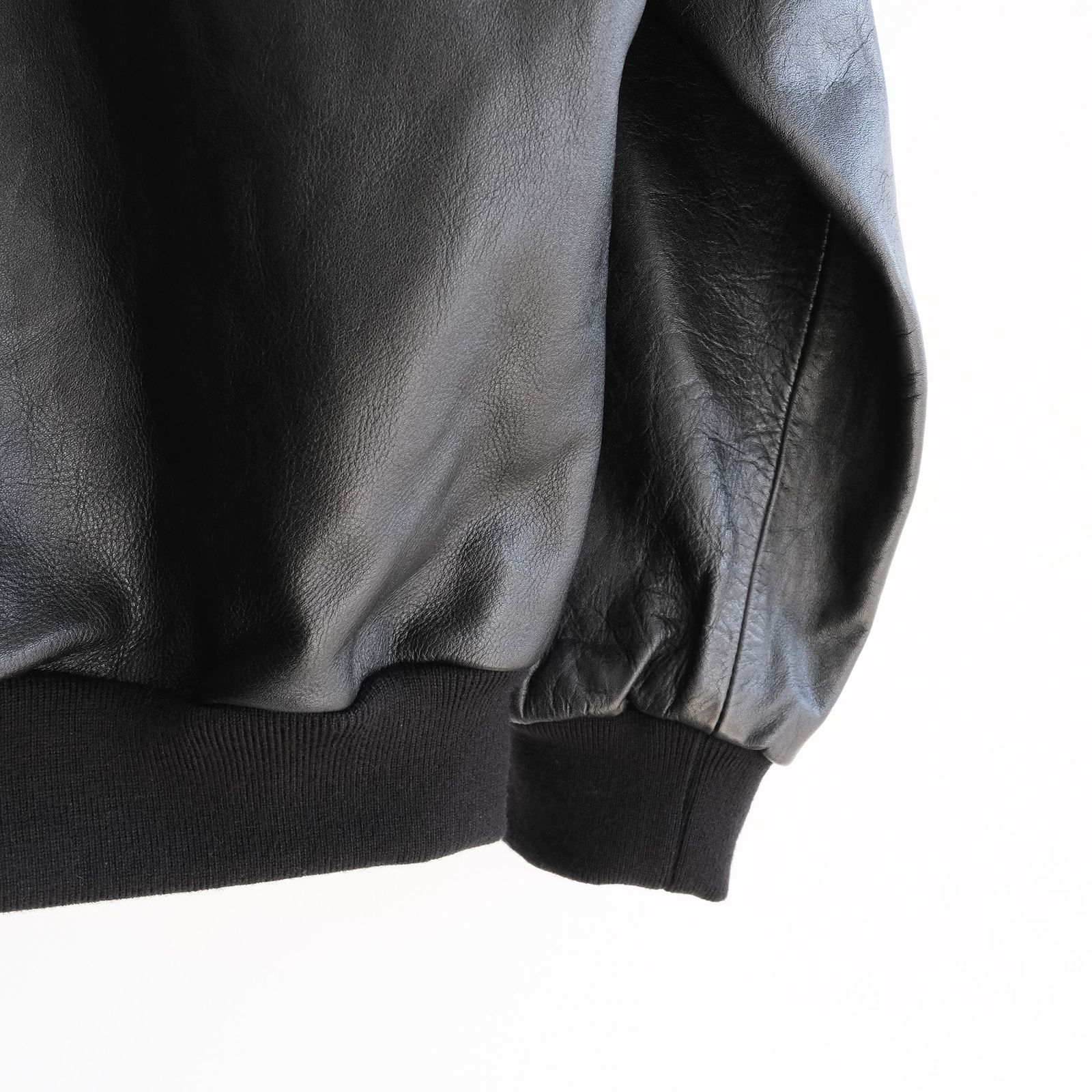 Cow Leather Raglan Blouson -ブルゾン-（Black / ブラック）GU263-30320