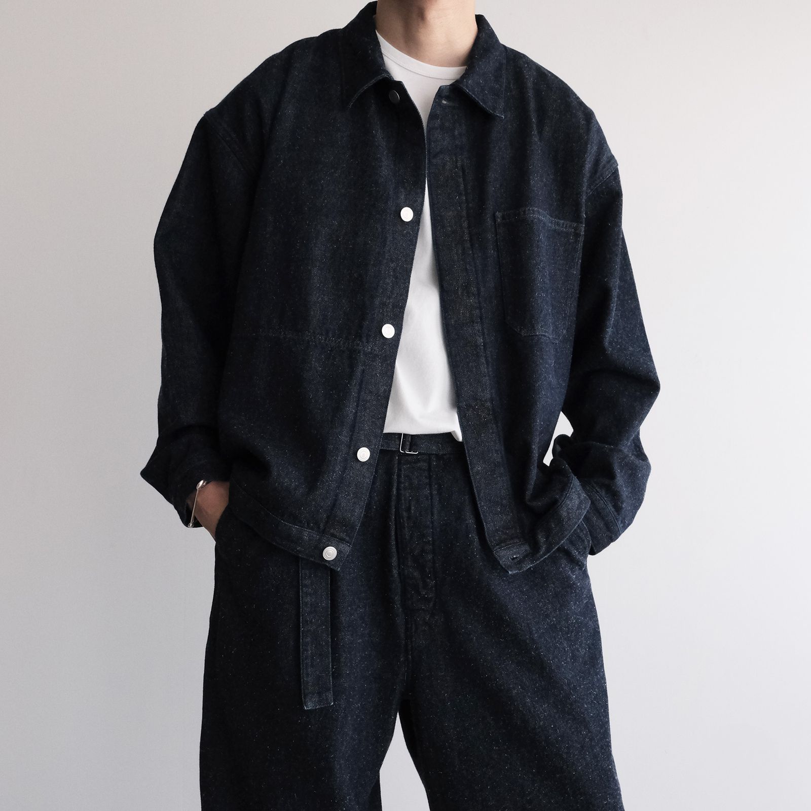 Silk Denim Work Jacket -ジャケット-（Indigo / インディゴ）