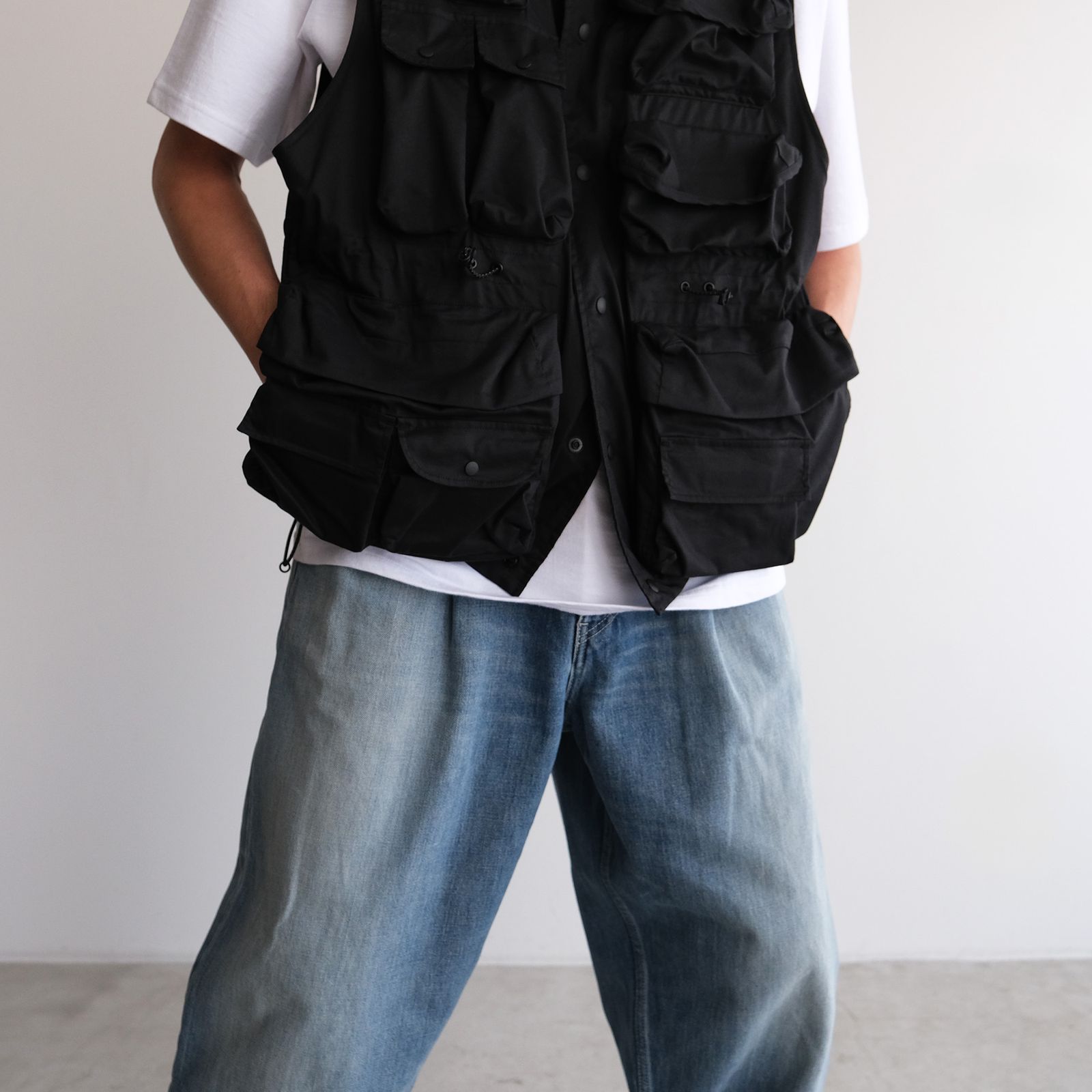 Selvage Denim Two Tuck Tapered Pants -パンツ-（Indigo Light Fade / インディゴライトフェード）