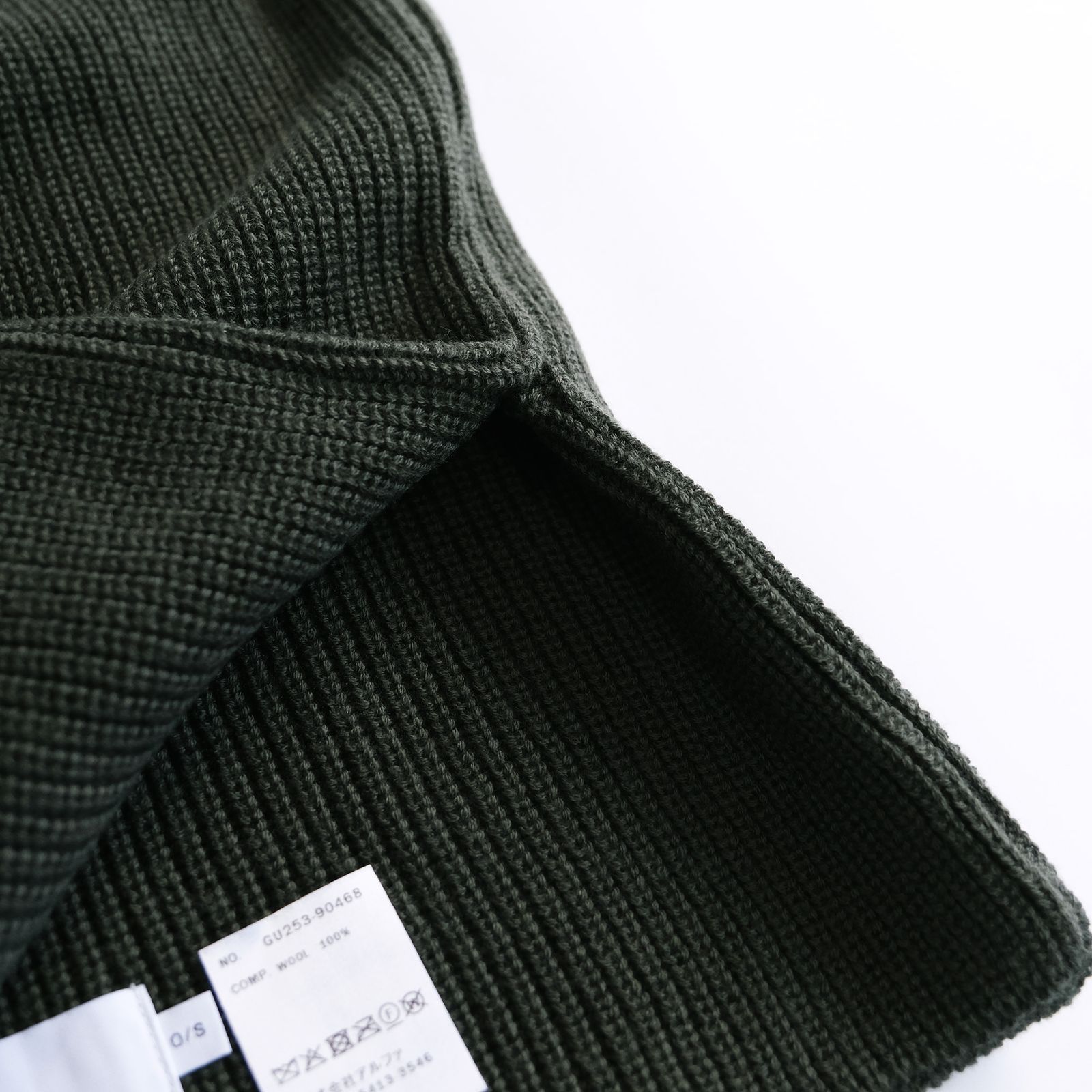 Mercerized Fine Wool Snood -スヌード-（Green / グリーン）