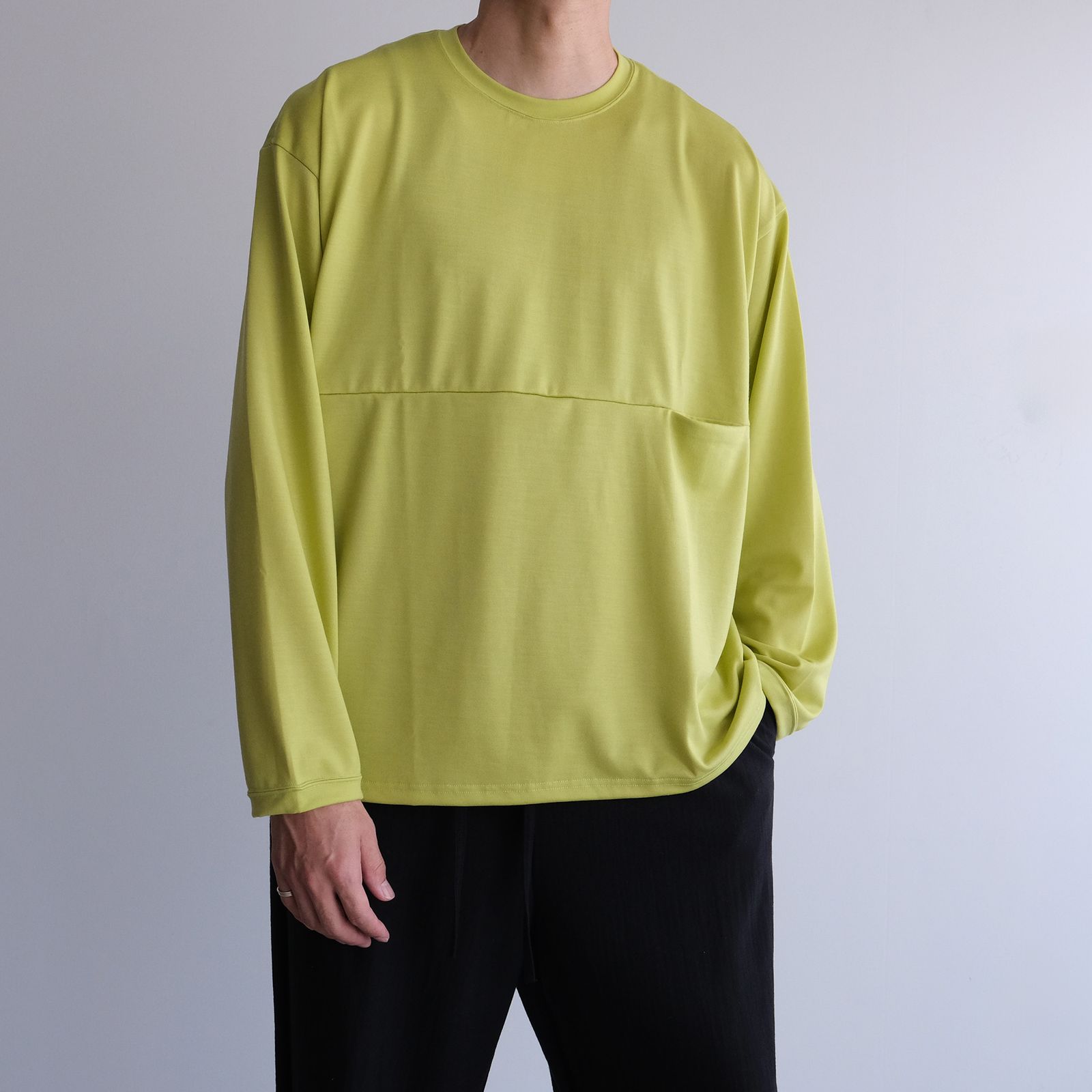 Yururi Tee L/S Super100s -Tシャツ-（Yellow / イエロー）
