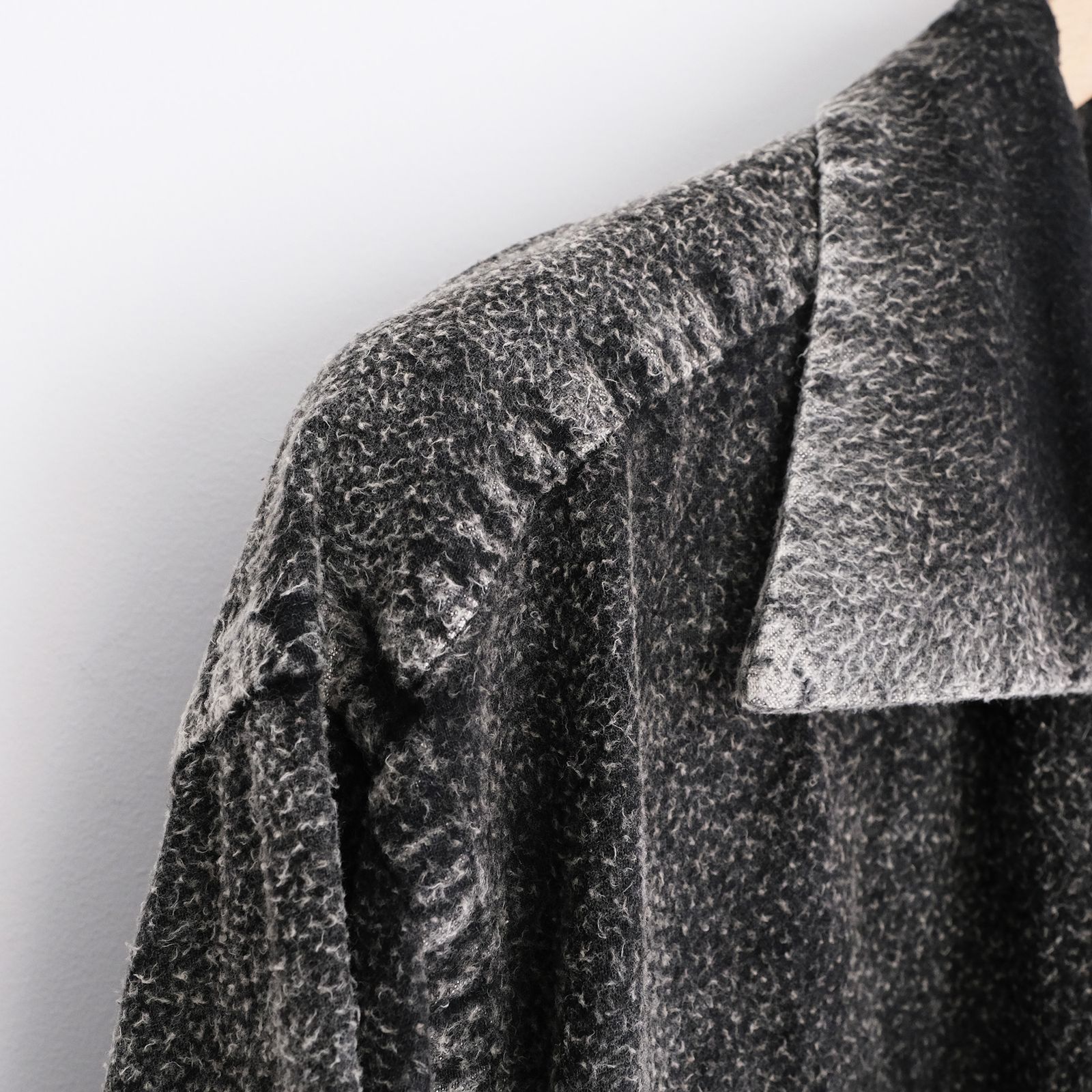 Hand Dye Flannel Shirt -シャツ-（Black / ブラック）