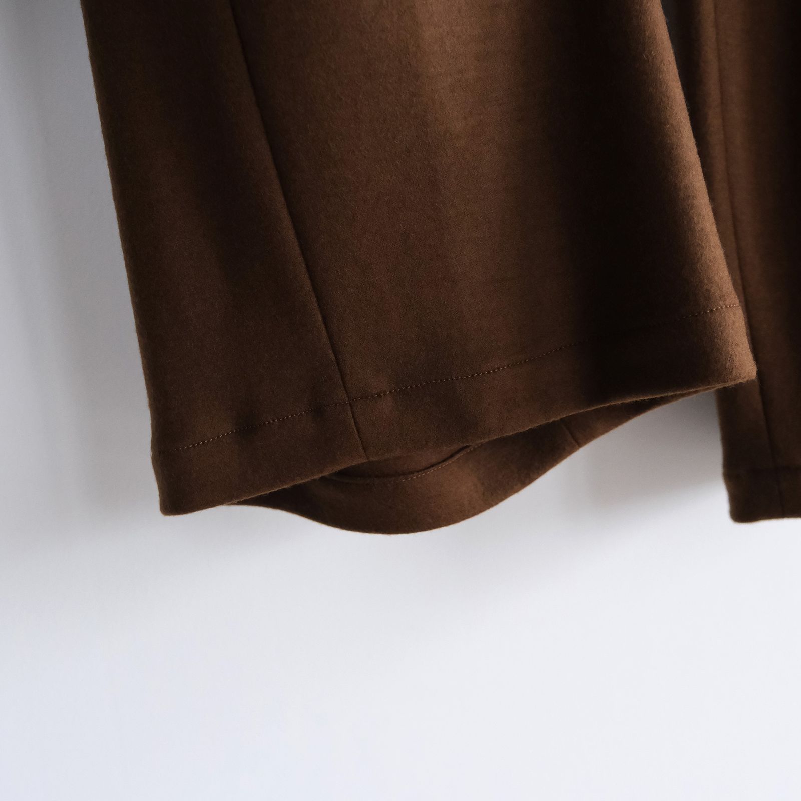 Wool Smooth Flannel Easy Wide Pants -パンツ-（Brown / ブラウン）