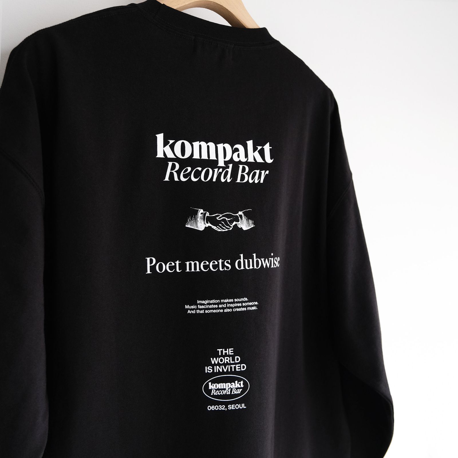 Kompakt Record Barx + PMD Oversized L/S T-Shirt -Tシャツ-（Black / ブラック）