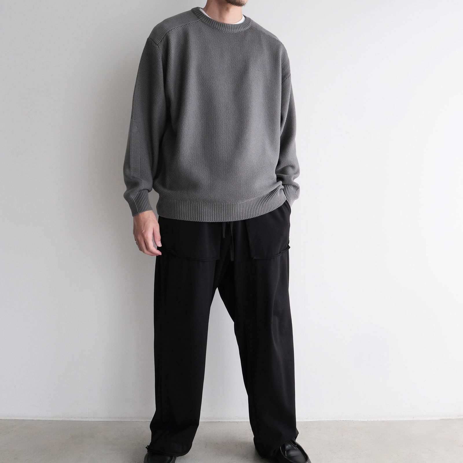 Soft Wool Command Sweather -ニット-（Stone Gray / ストーングレー）GU263-80600
