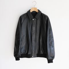 Cow Leather Raglan Blouson -ブルゾン-（Black / ブラック）GU263-30320