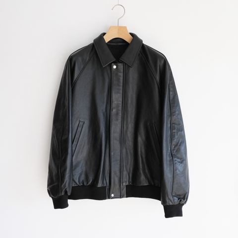 Cow Leather Raglan Blouson -ブルゾン-（Black / ブラック）GU263-30320