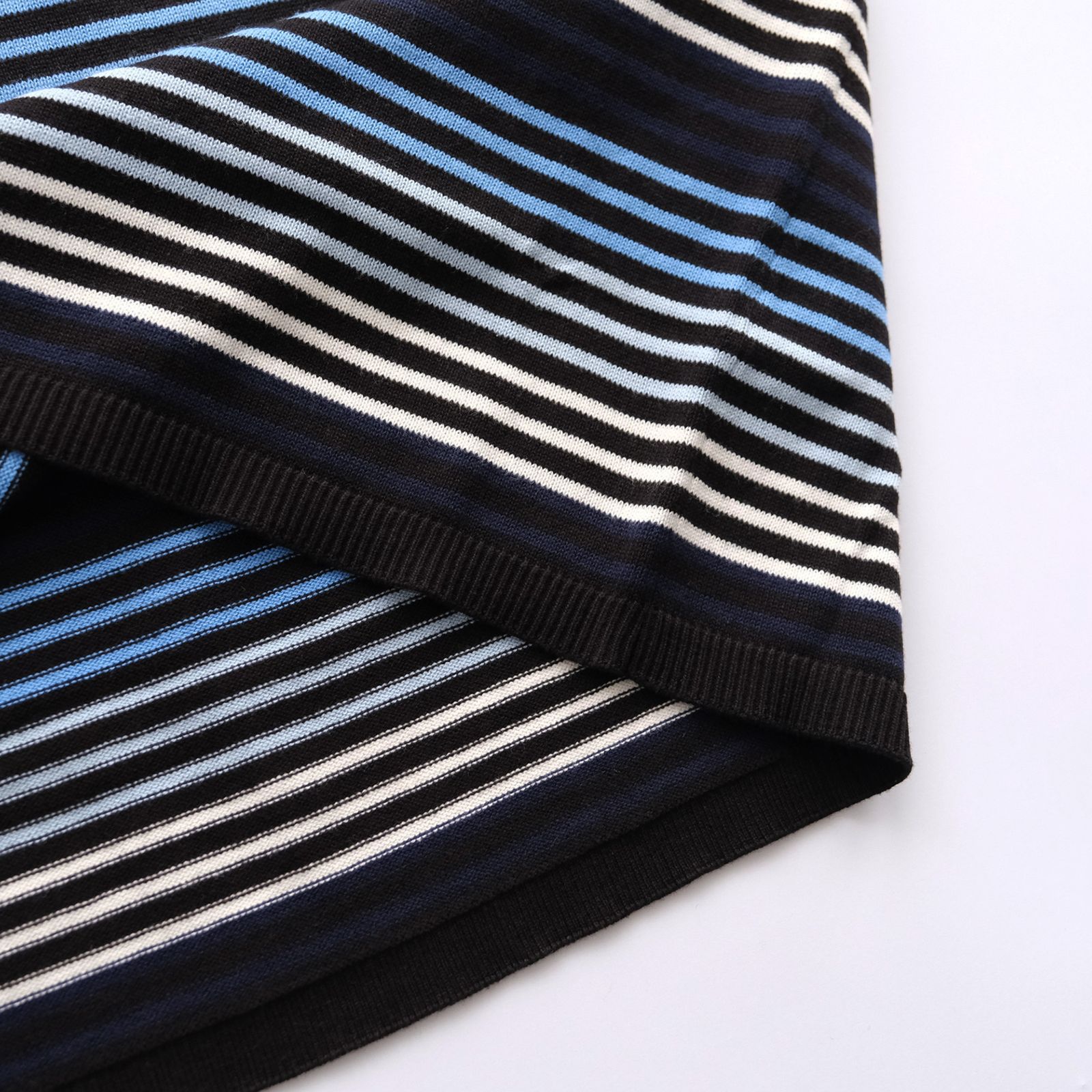 Gradation Stripe Polo -ポロシャツ-（Navy / ネイビー）
