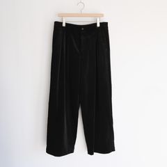 Suvin Corduroy Wide Straight Trousers -パンツ-（Black / ブラック）GU263-40213B