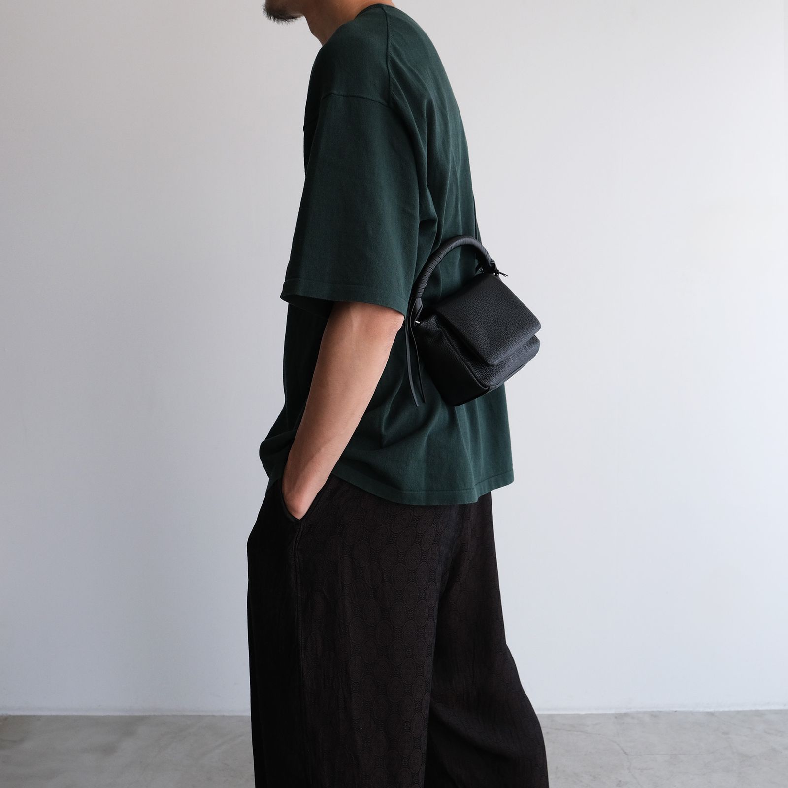 Tech Leather Mini Pouch -バッグ-（Black / ブラック）