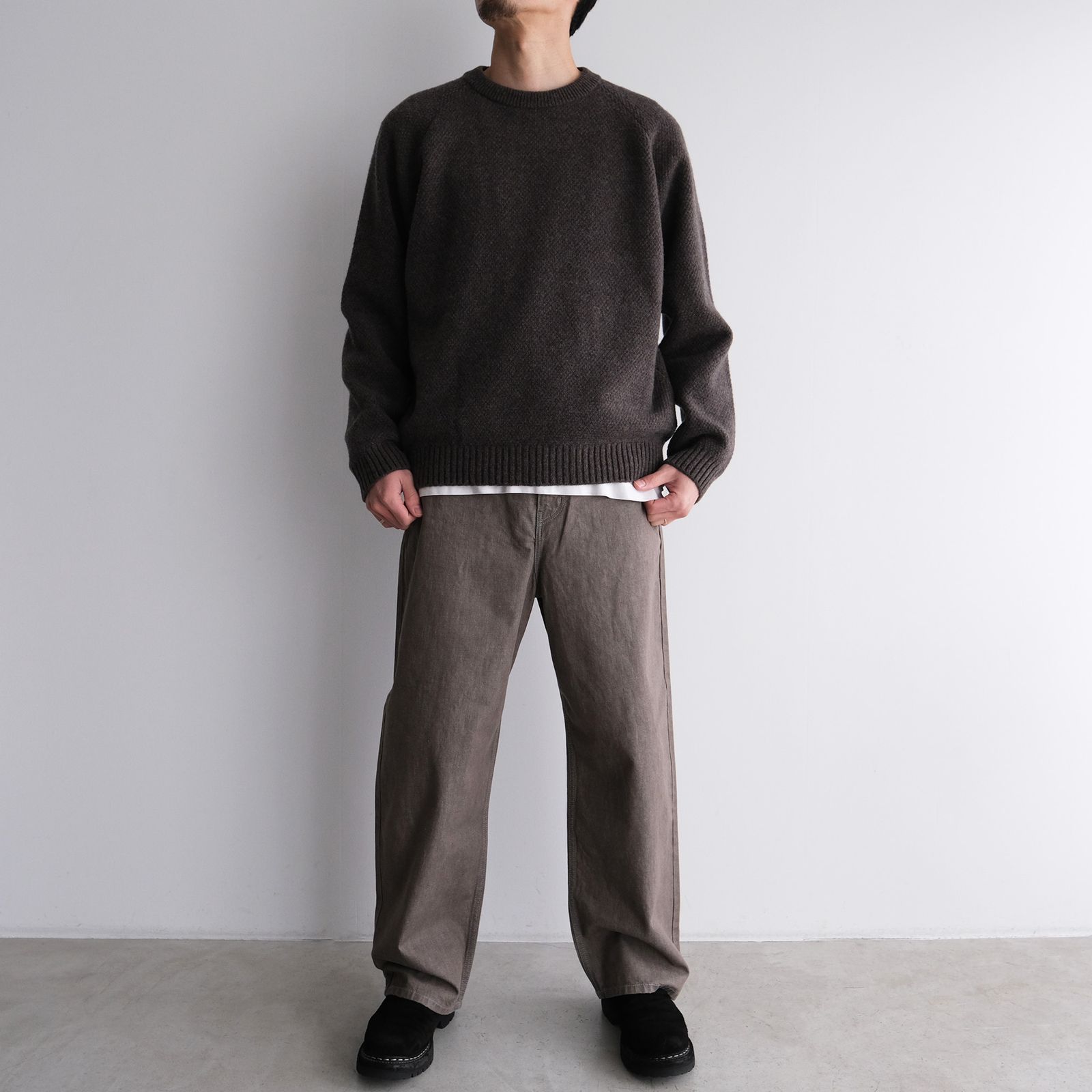 10.5oz BAGGY DENIM -デニム-（Gray / グレー）