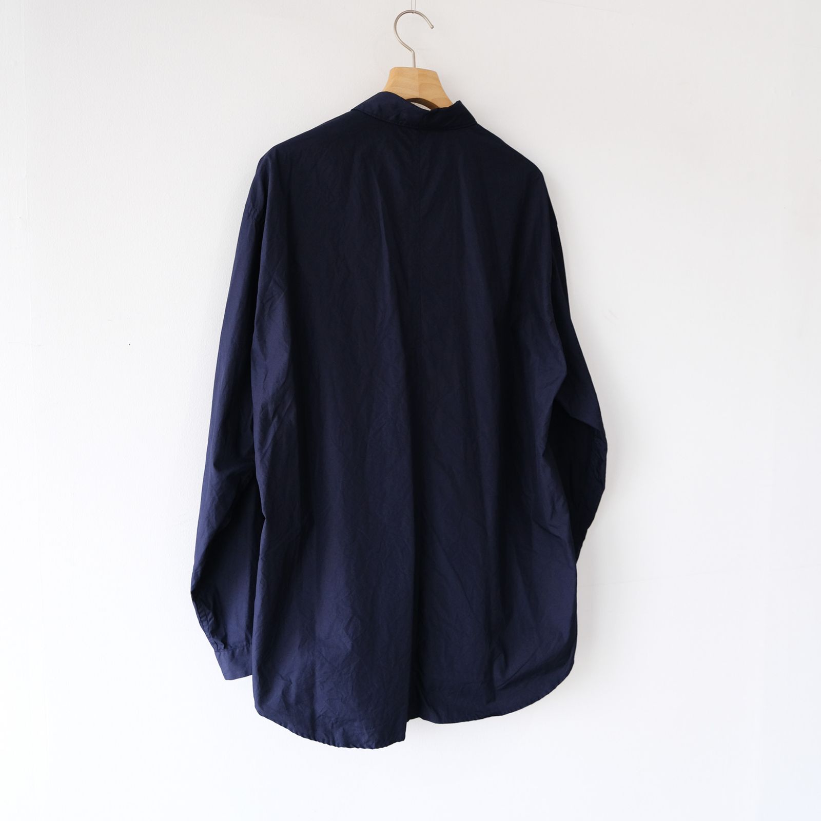 Suvin Broad Washed Shirt -シャツ-（Navy / ネイビー）