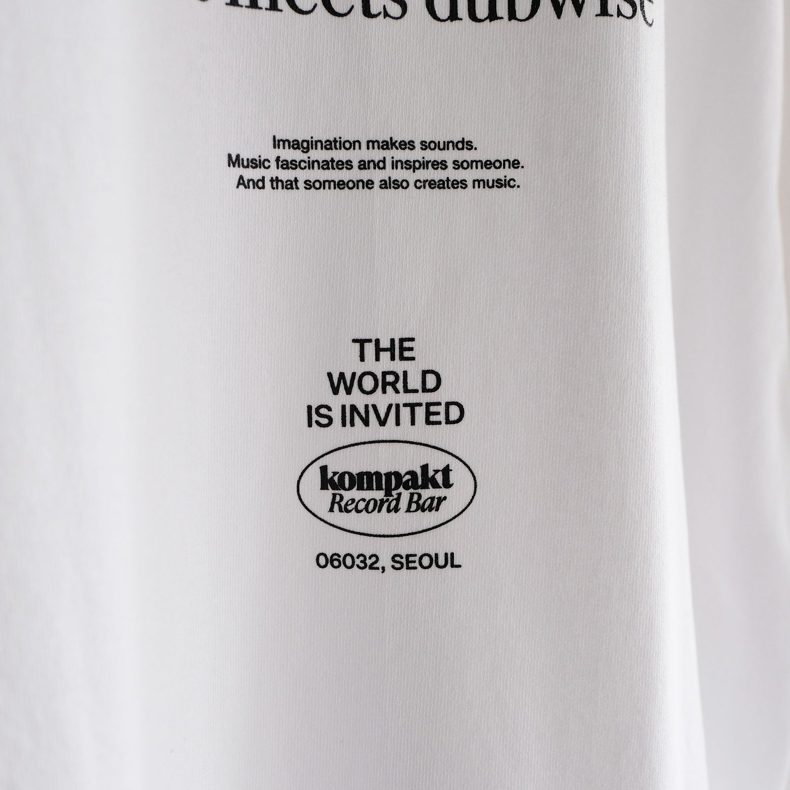 Kompakt Record Barx + PMD Oversized L/S T-Shirt -Tシャツ-（White / ホワイト）
