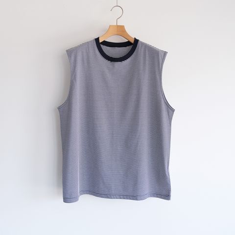 Hi Qualitee N/S -タンクトップ-（Navy Border / ネイビーボーダー）