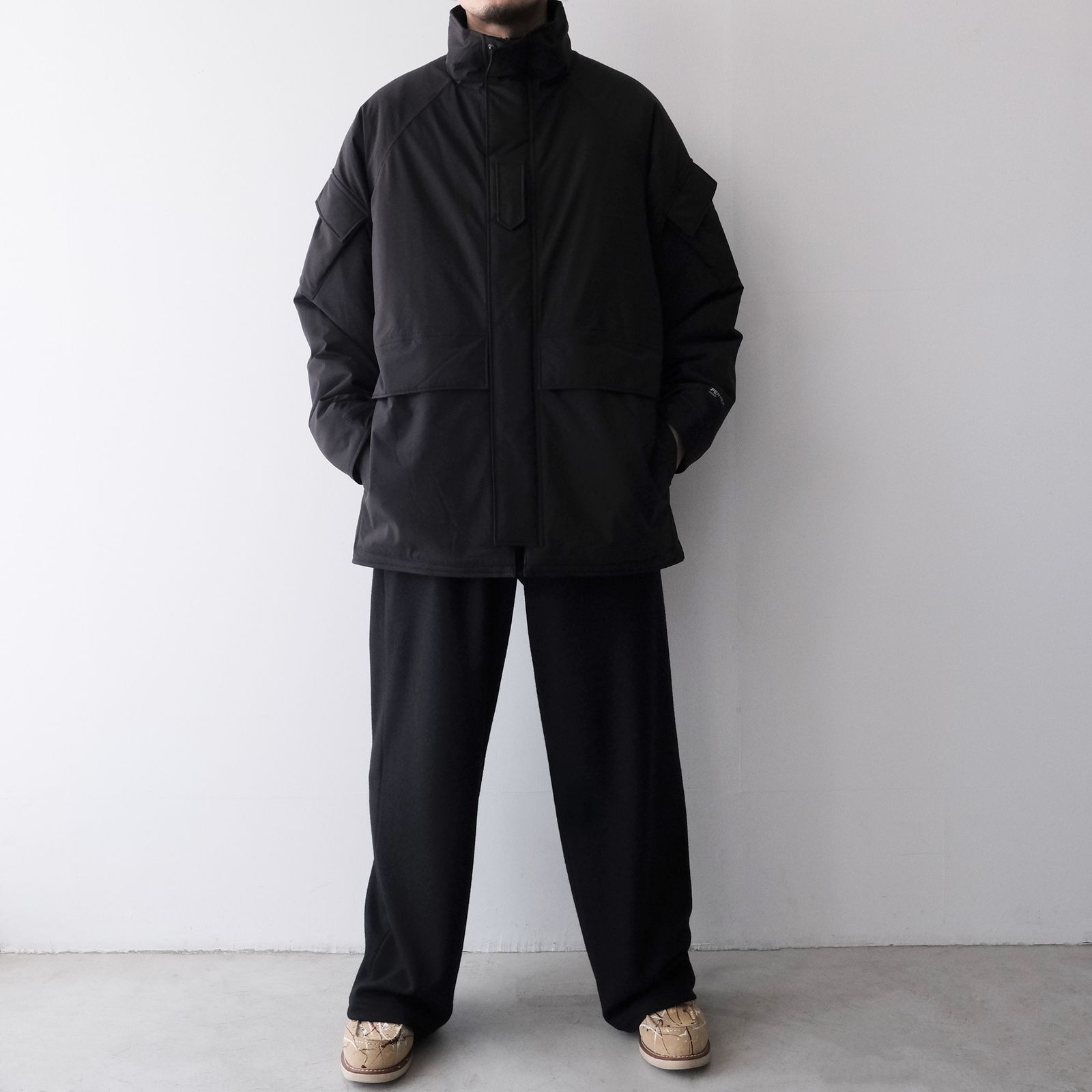 PERTEX SHIELD Insulated Military Parka -ジャケット-（Black / ブラック）GM263-30271