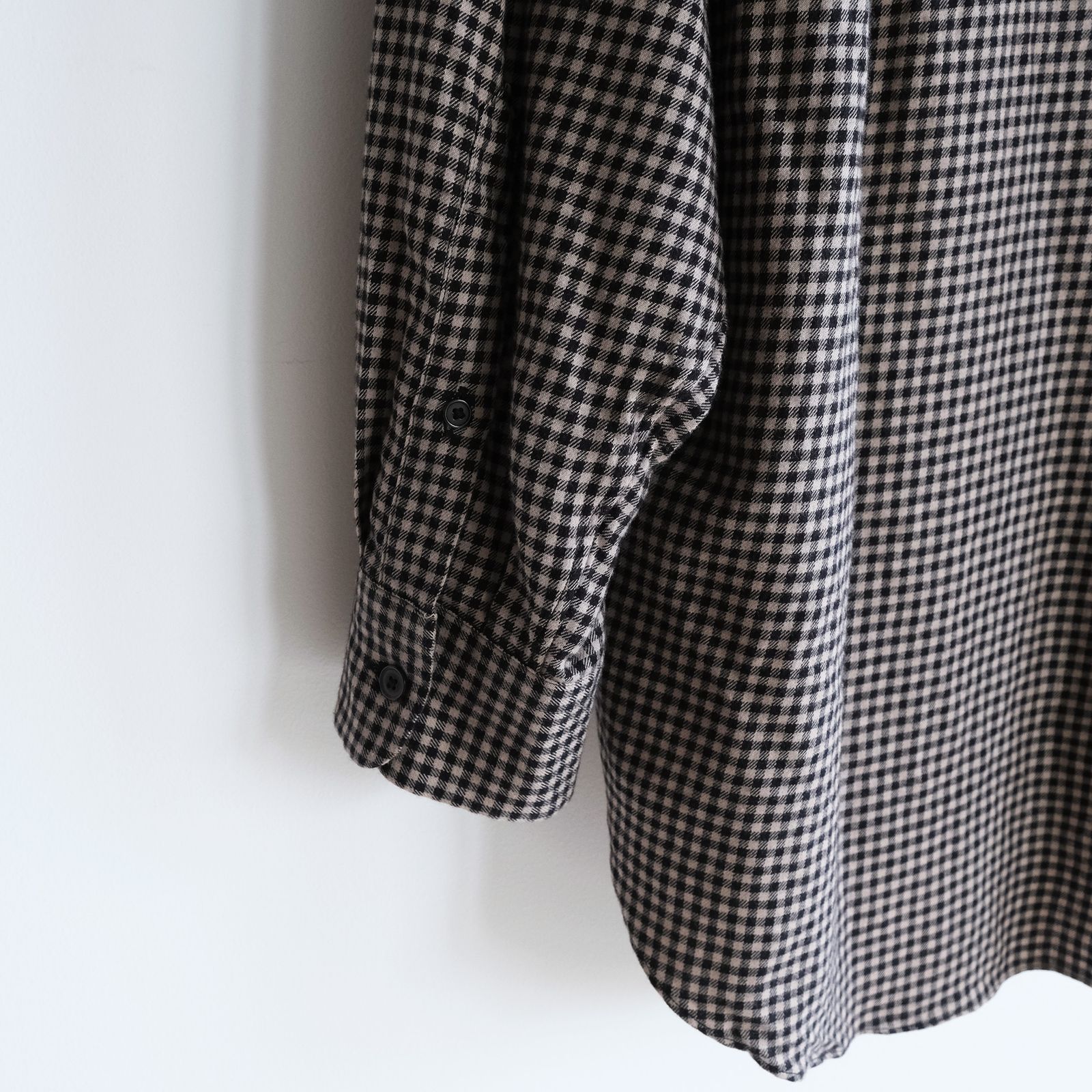 Cotton Wool Check Shirts -シャツ-（Beige Check / ベージュチェック）