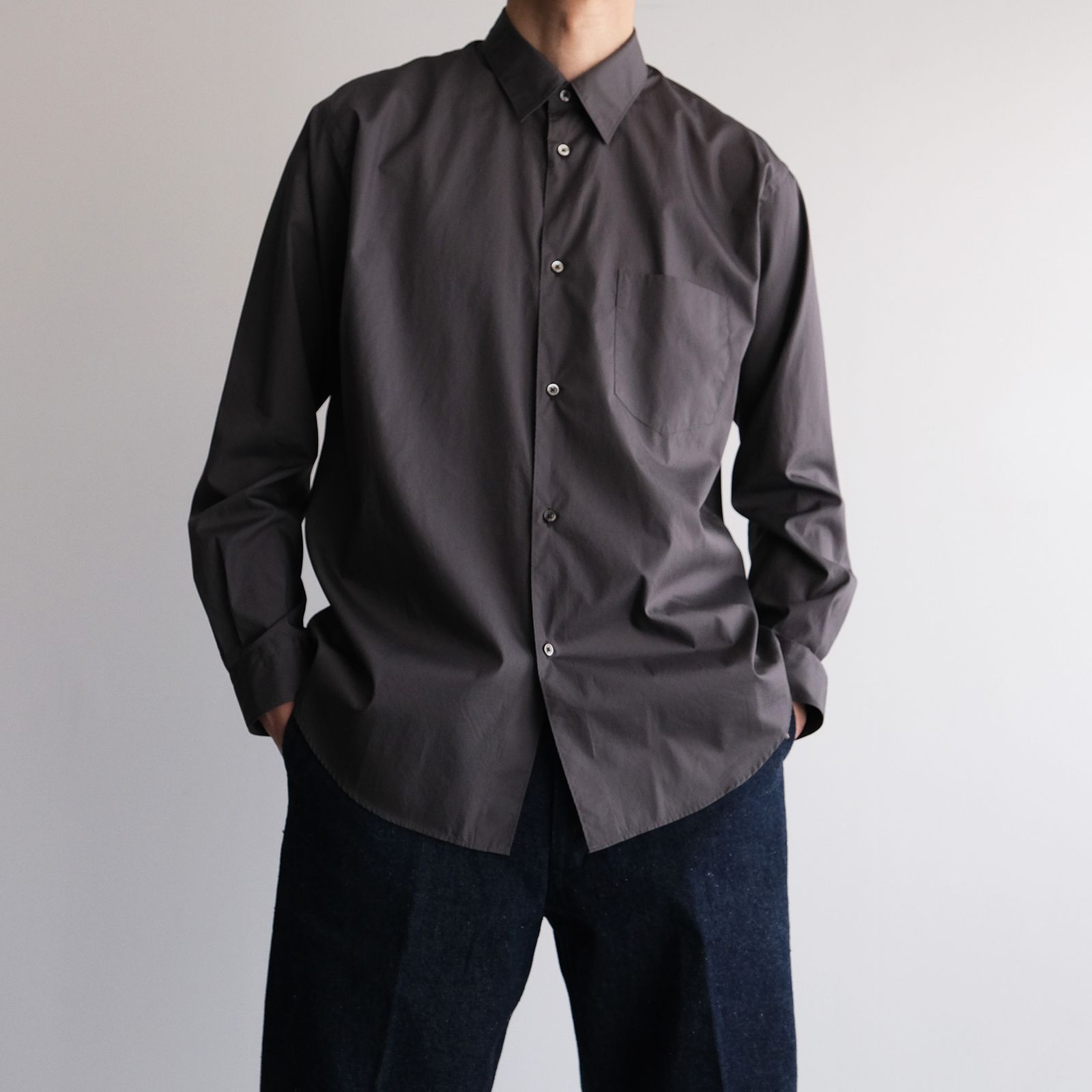 Broad Regular Collar Shirt -シャツ-（C.Gray / C.グレー）GM261-50005B