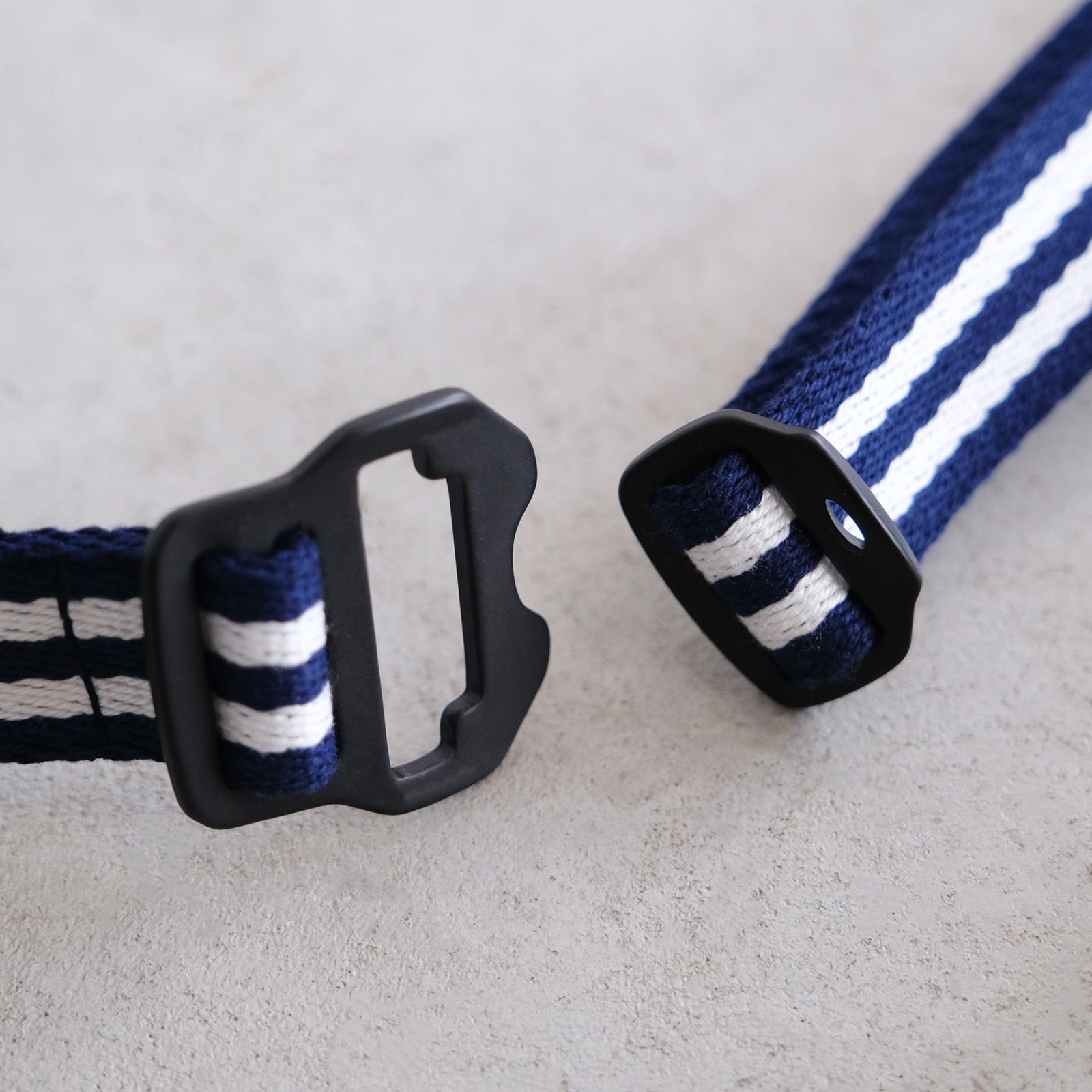 Trimmers Belt -ベルト- （ NAVY STRIPE / ネイビーストライプ ）