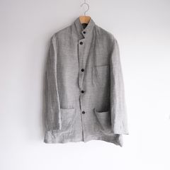Linen Cupro Back Satin Work Jacket -ジャケット-（Gray / グレー）GM261-20370