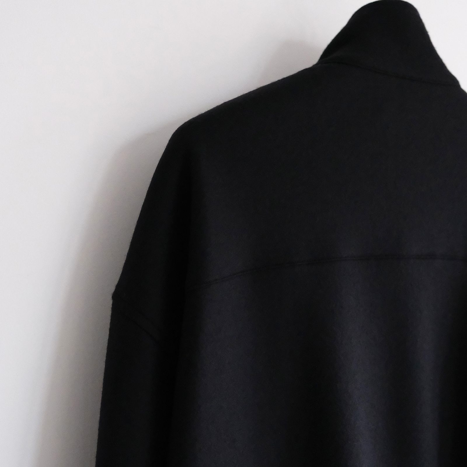 Wool Smooth Flannel Track Blouson -ブルゾン-（Black / ブラック）