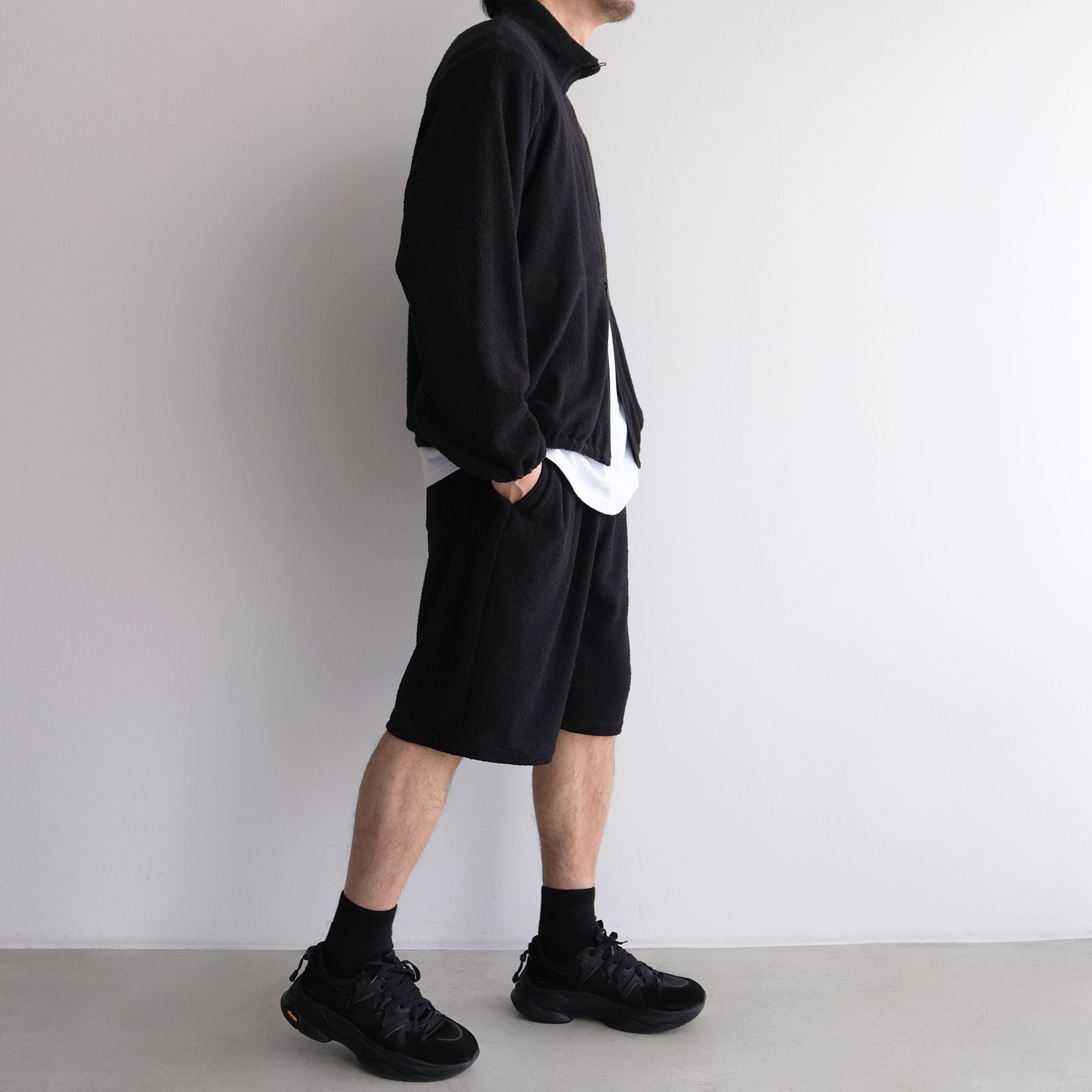"towel Cloth Shorts Pants" -ショーツ-（Black / ブラック）
