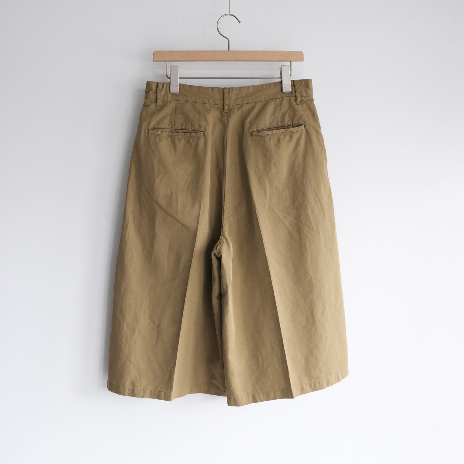 Cotton Wsher Half Pants -ショーツ-（Beige / ベージュ）